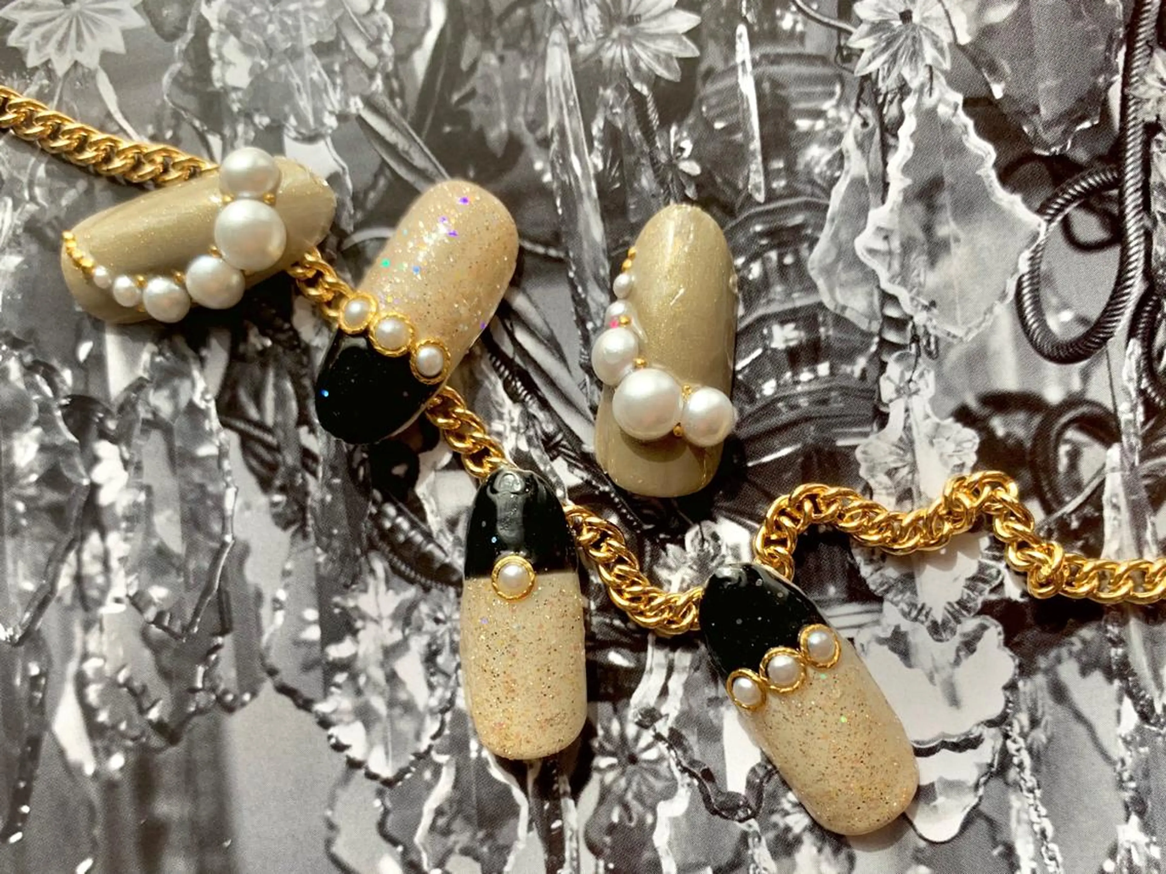 ロング ネイル ONIKA Nail 青山通り店所属・ONIKA Nail 表参道A4徒歩2分のネイルデザイン