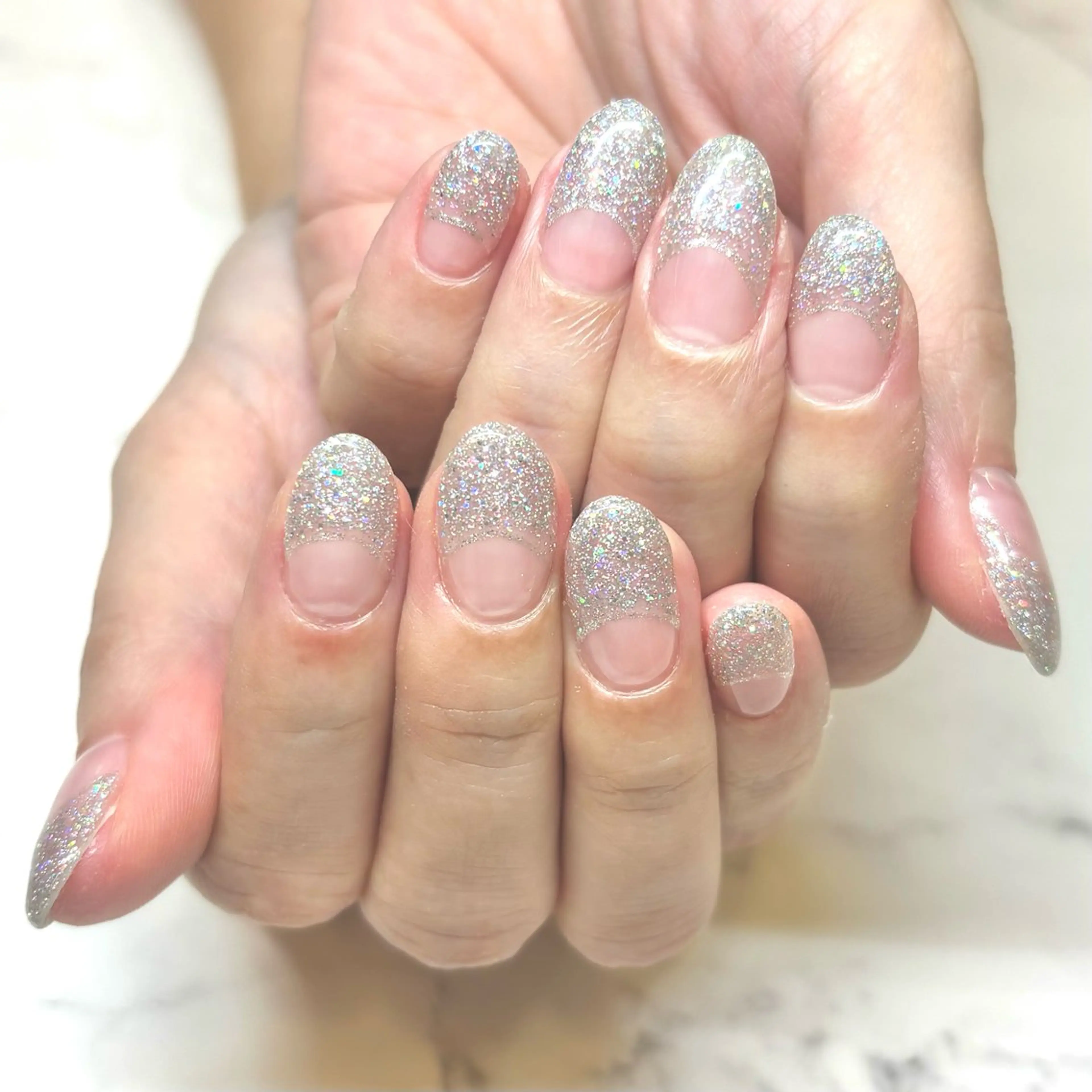 ネイル フレンチネイル 逆フレンチ Cravo miyuのネイルデザイン