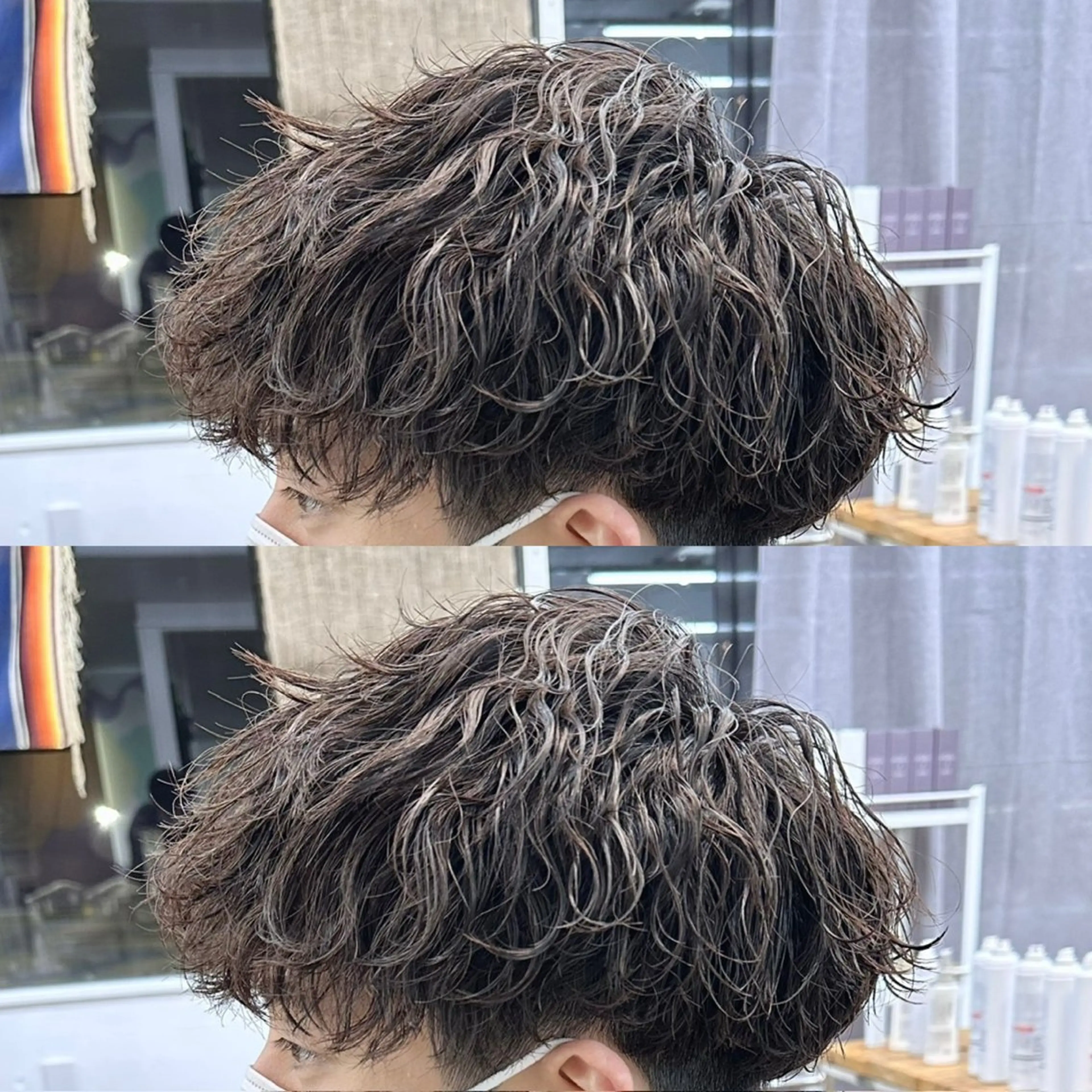 メンズカット＋カラーの写真