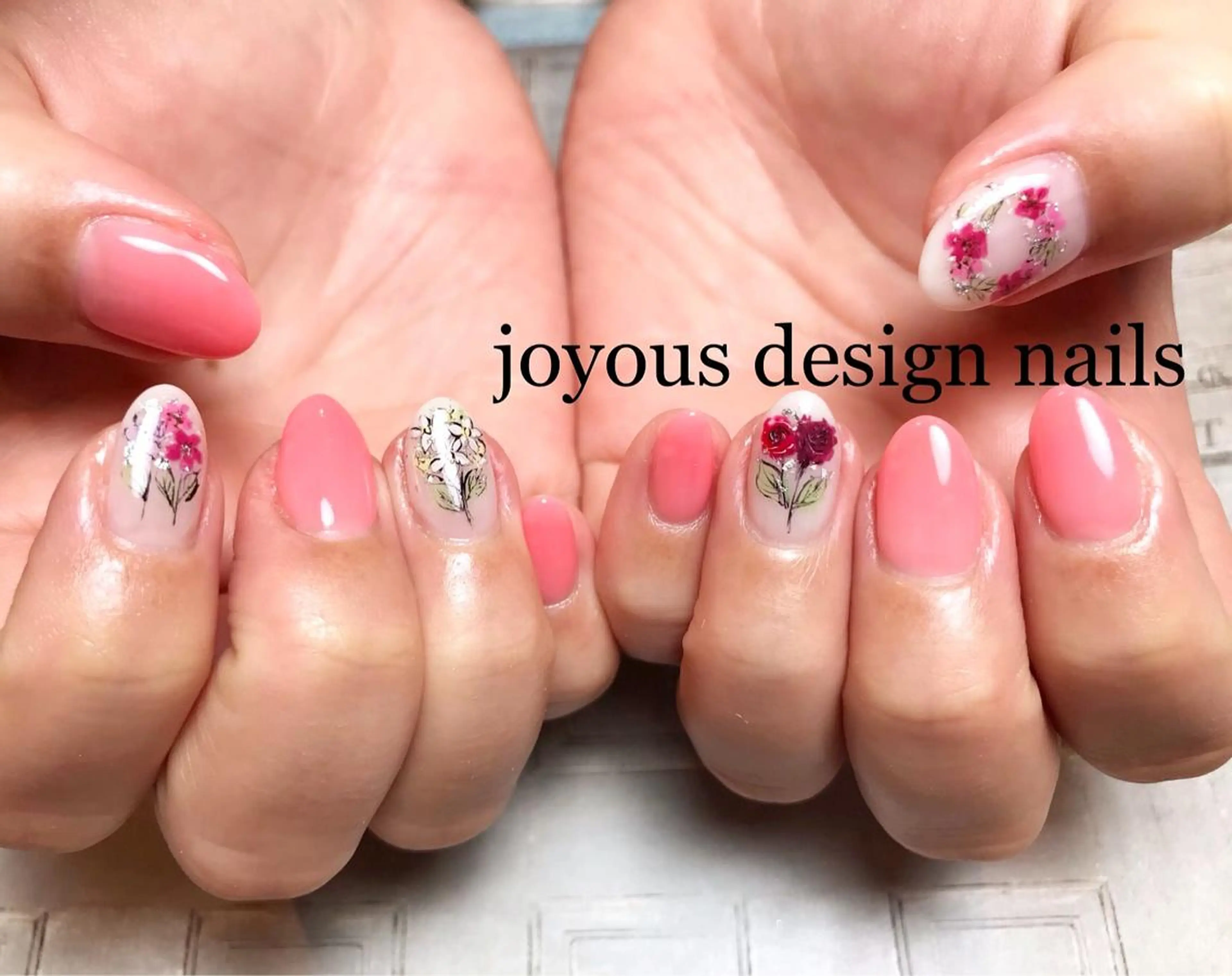 ネイル フラワーネイル ハンドネイル jdn kayokoのネイルデザイン