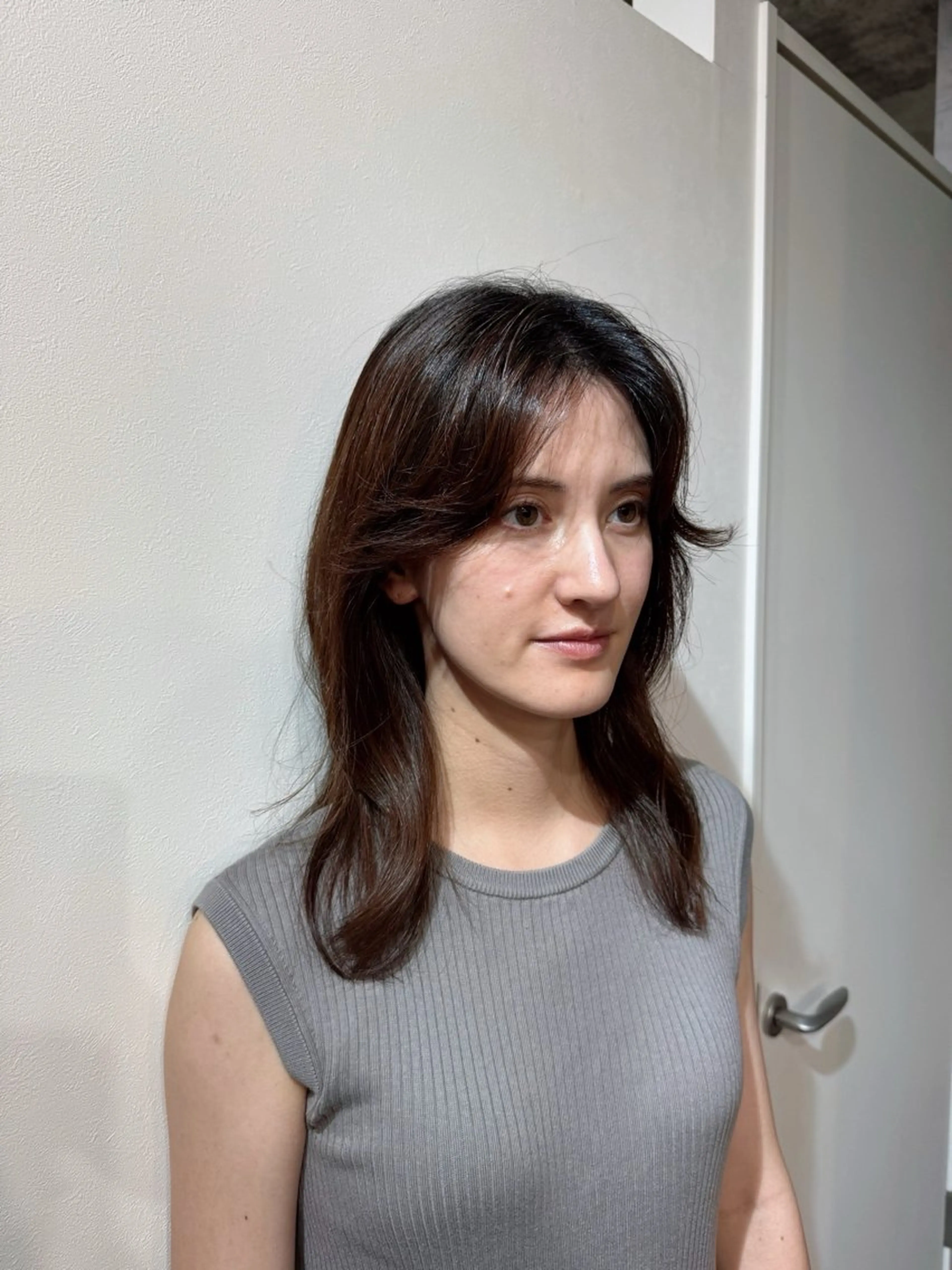 パーマ カット パーマ 渋谷レイヤーカット/ 暖色艶カラー🩵高橋のヘアスタイル