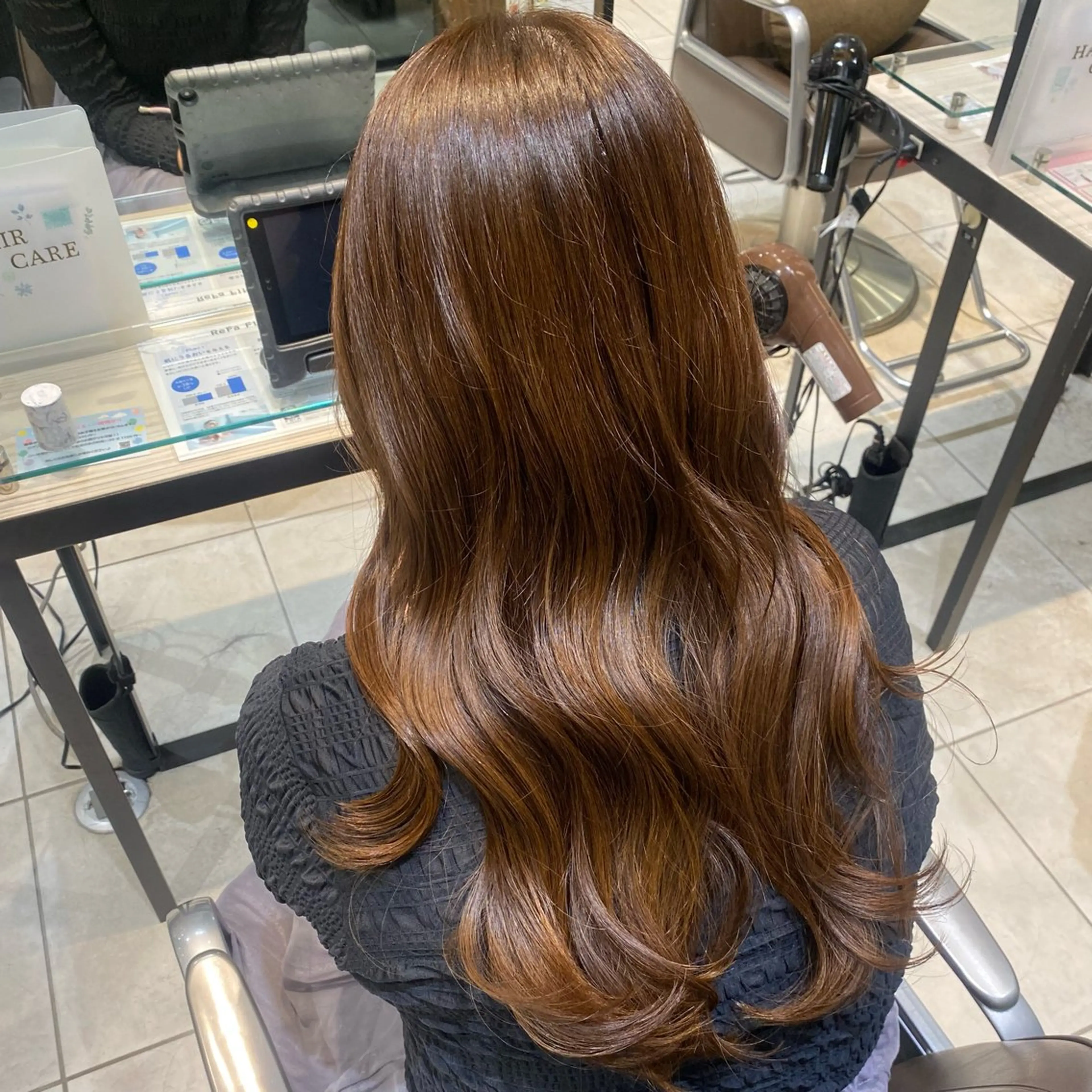 ロング カット ヘアカラー トリートメント 韓国ヘア🍒渡辺 咲🍒のヘアスタイル