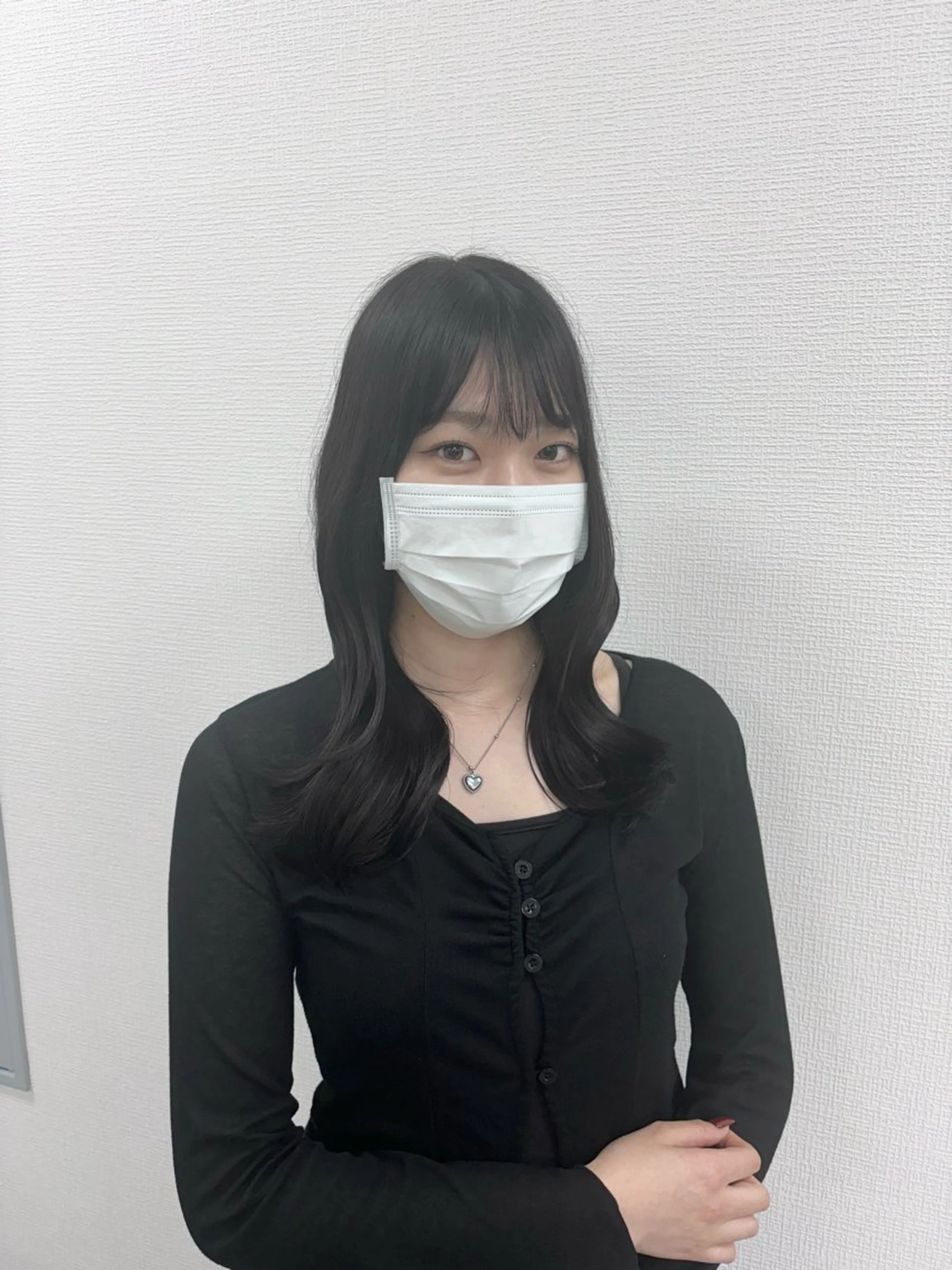 ロング ロング ヘアカラー トリートメント 韓国風暗髪ヘア🤍 🫧MIREIのヘアスタイル