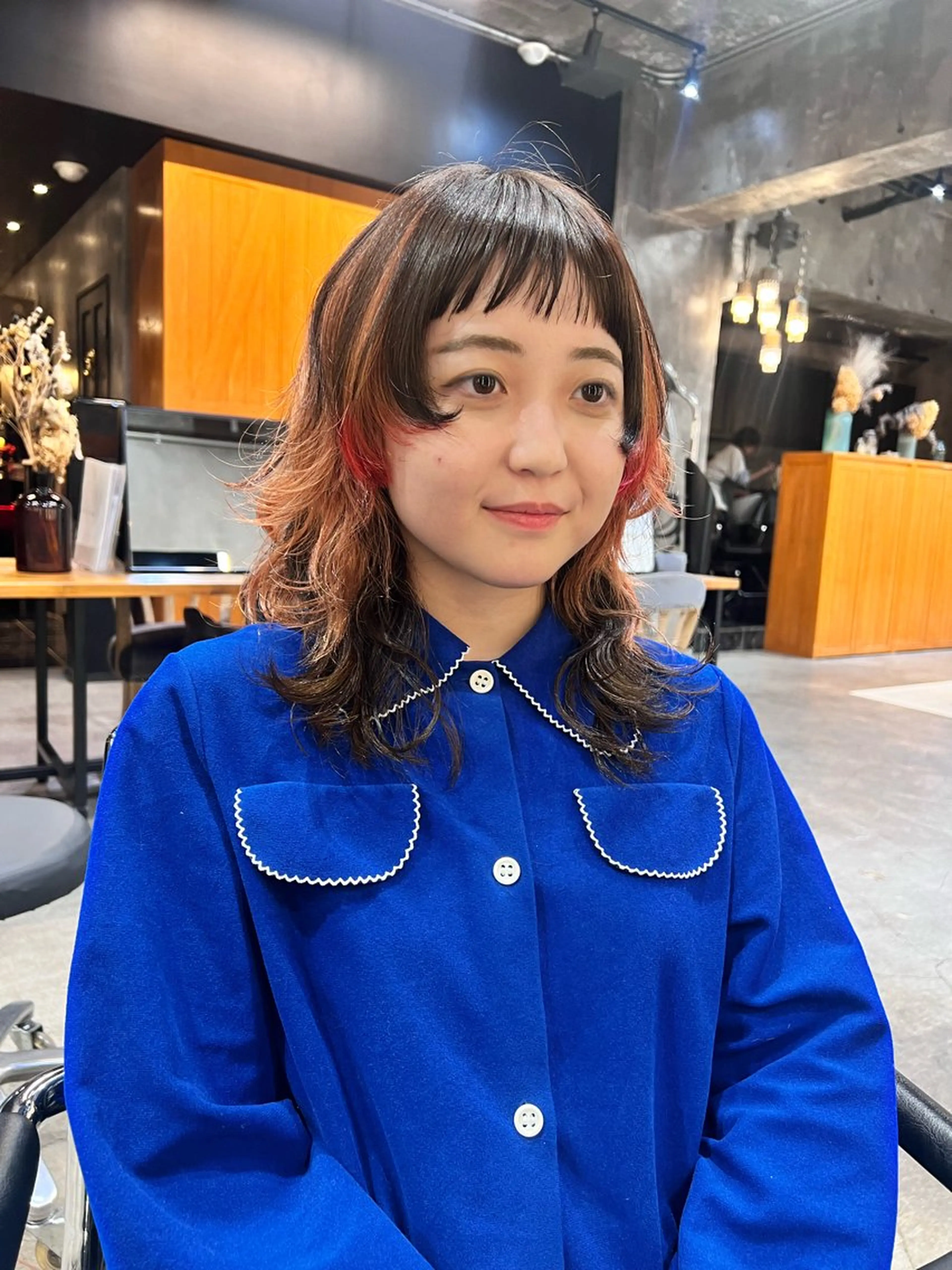 ロング カラー カット ヘアカラー haco＋所属・圧倒的デザイン力 店長🎨RENAのヘアスタイル