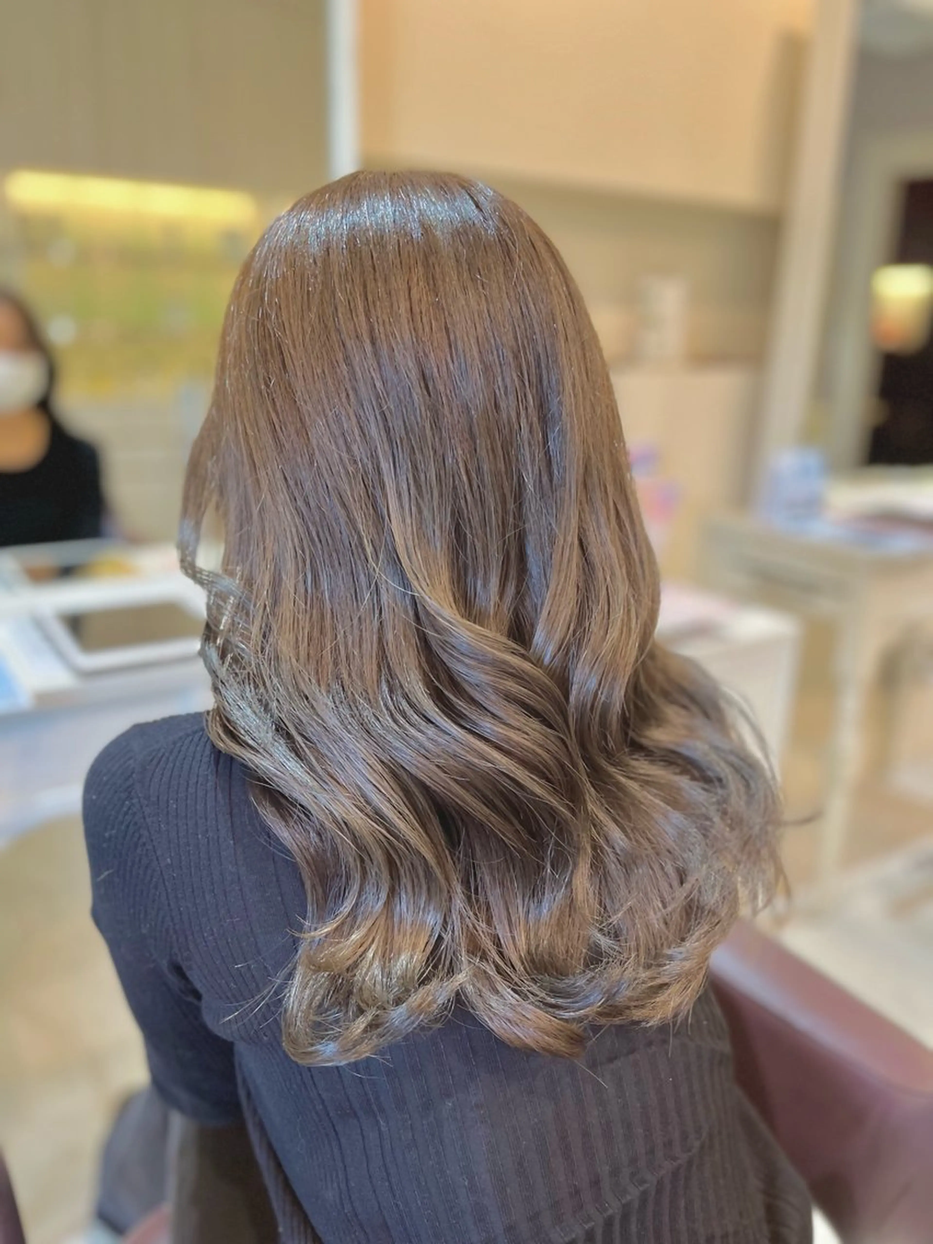 セミロング カラー 髪質改善 トリートメント mulum所属・髪質改善/艶髪/韓国 ヘア[マンツーマン]のヘアスタイル