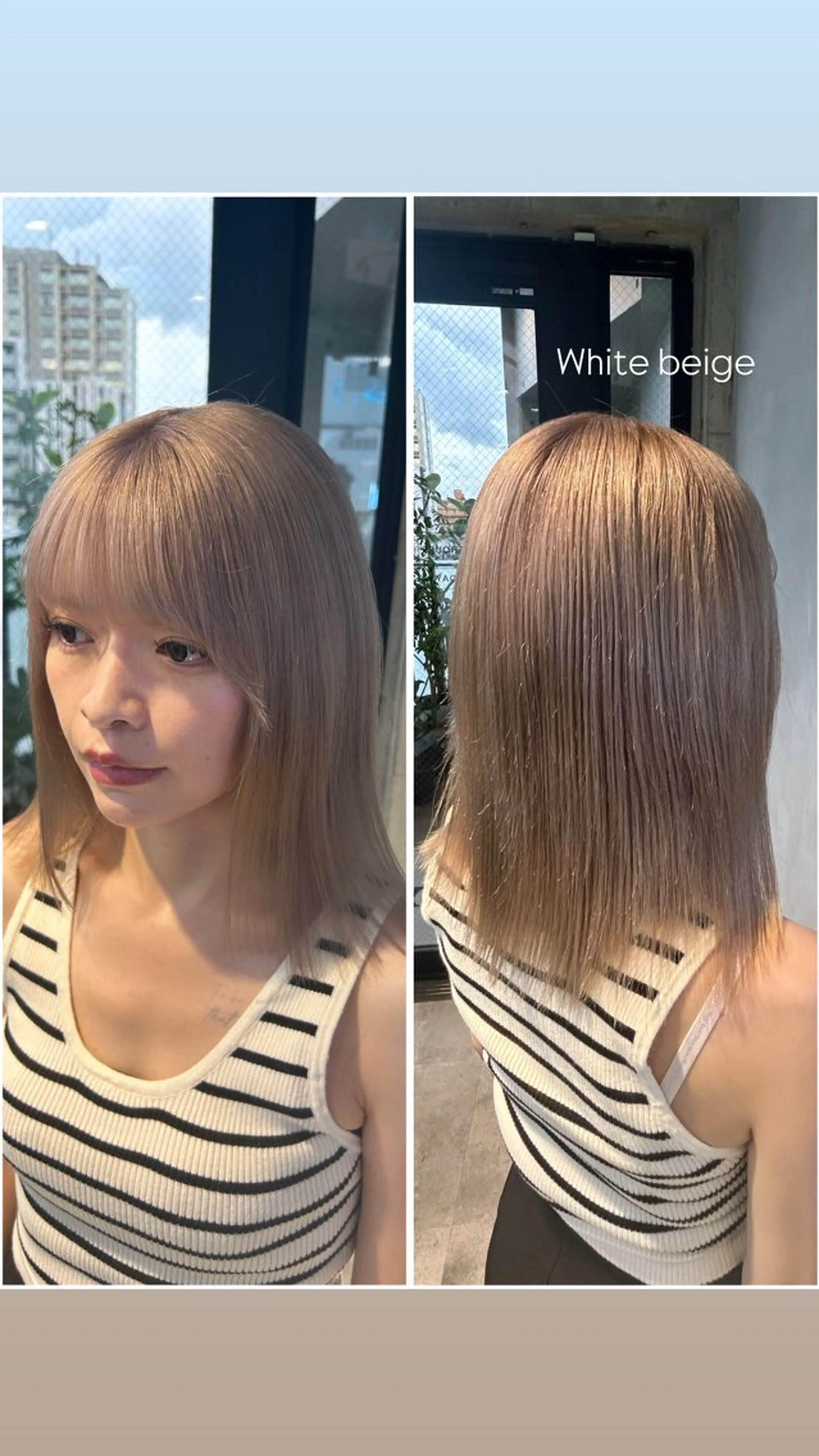 ミディアム カラー 茅ヶ崎/ハイトーン/ Ramuのヘアスタイル