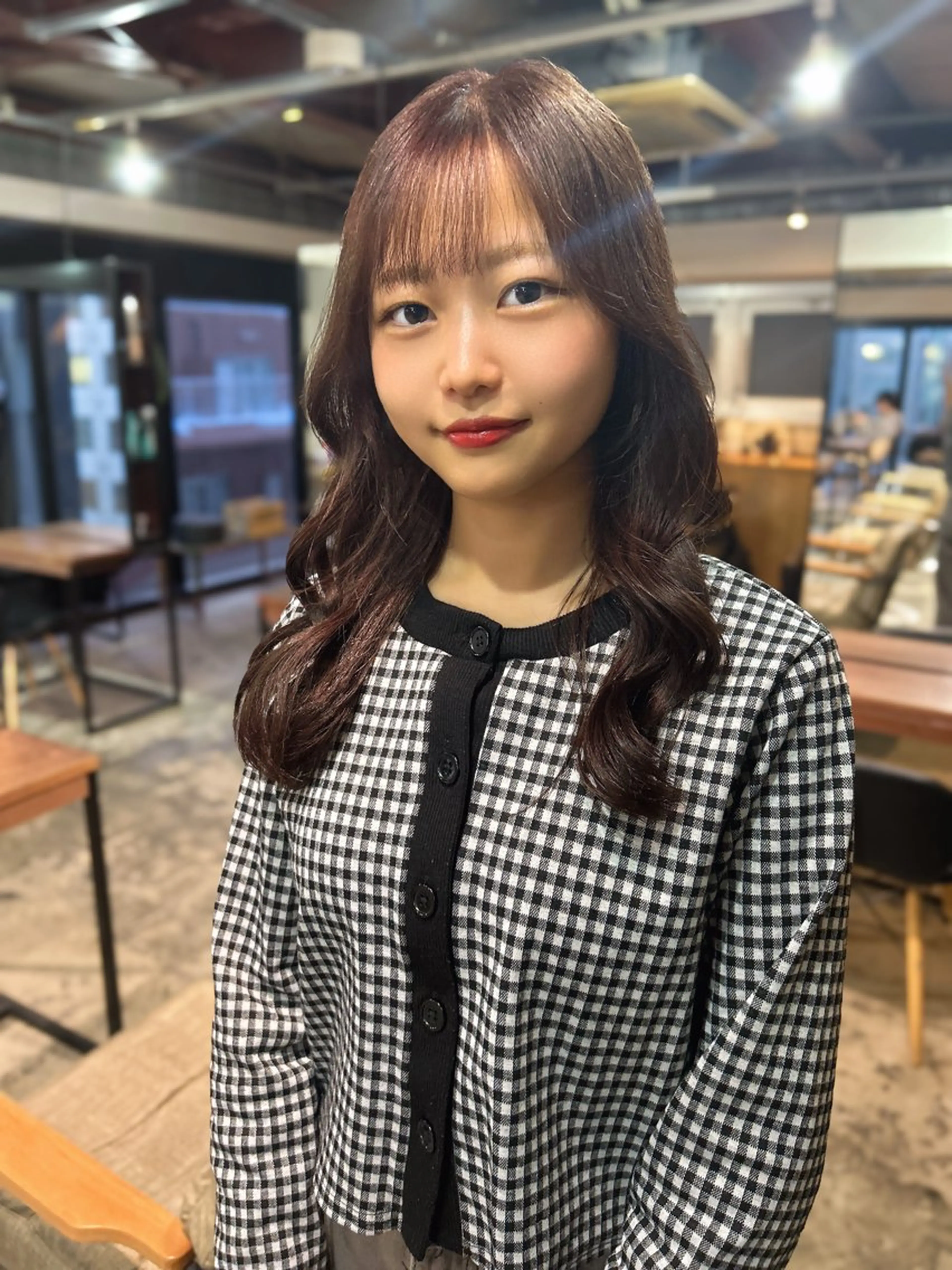 ロング カラー ヘアカラー トリートメント ダブルカラー/ 透明感/SHISEIのヘアスタイル