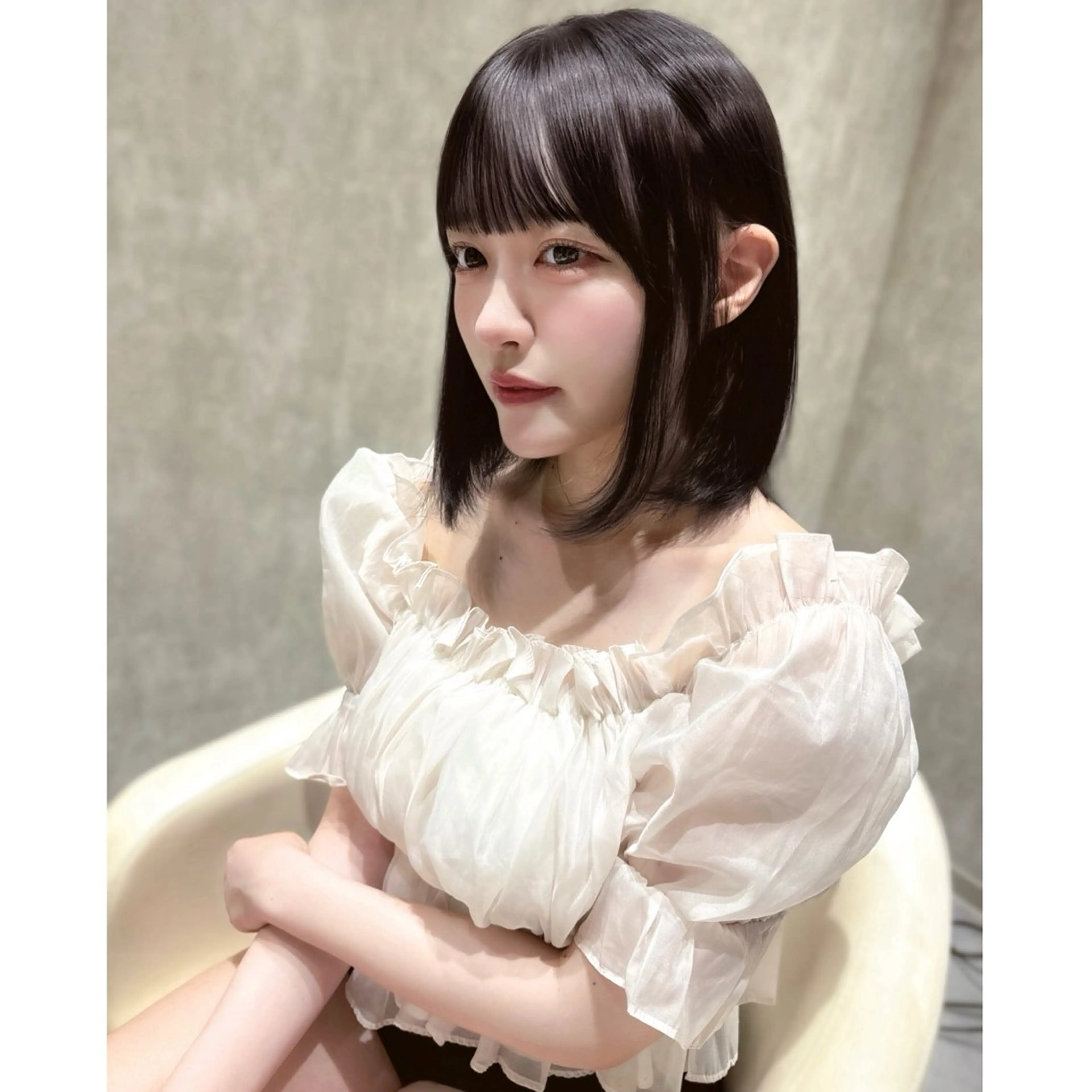 ミディアム カラー ブリーチ ブリーチなしカラー ヘアカラー LOTTA CUCCI所属・miyu /トレンド カラー×艶髪のヘアスタイル