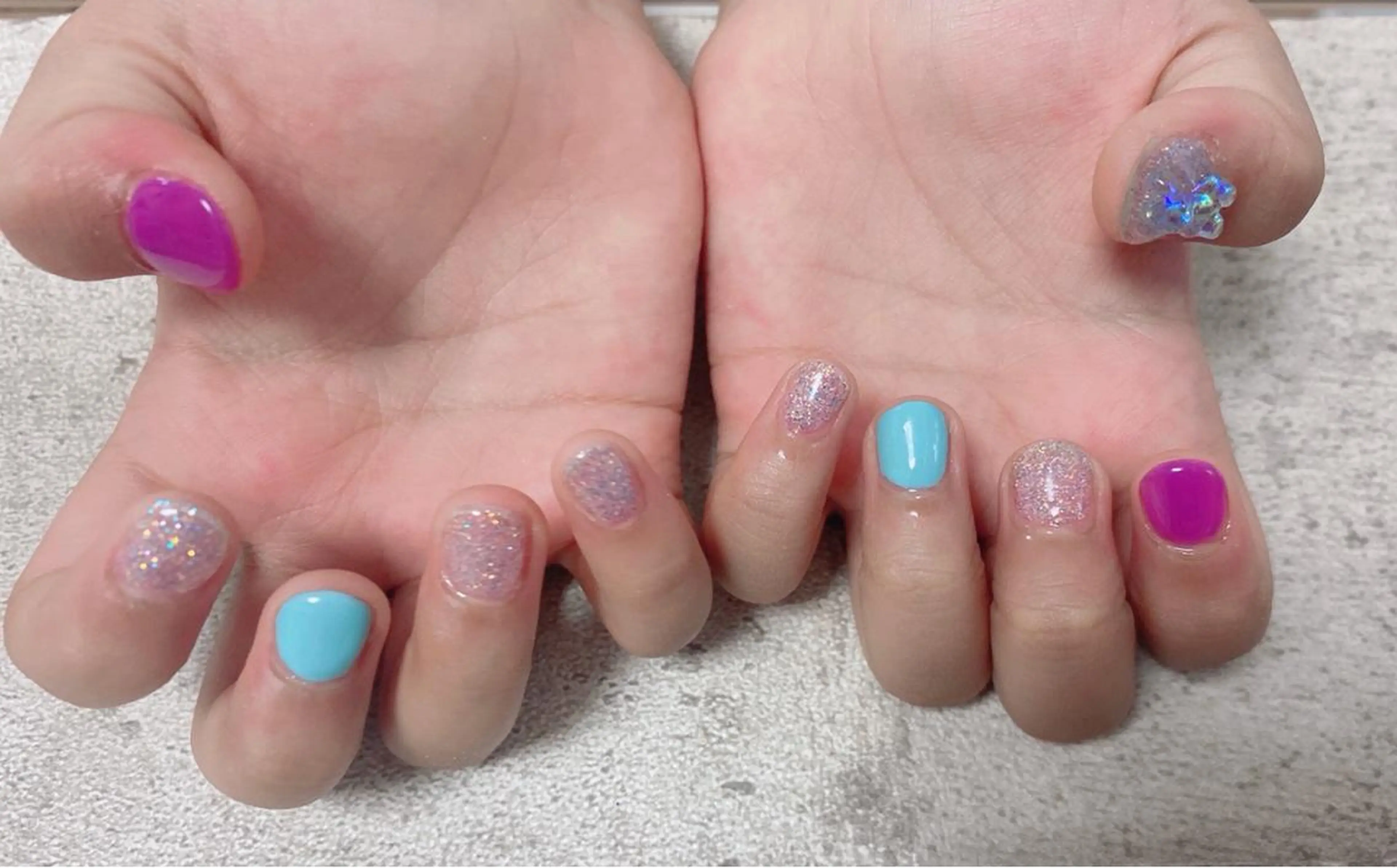 ネイル ワンカラーネイル ハンドネイル Mogu nail 二子玉川のネイルデザイン