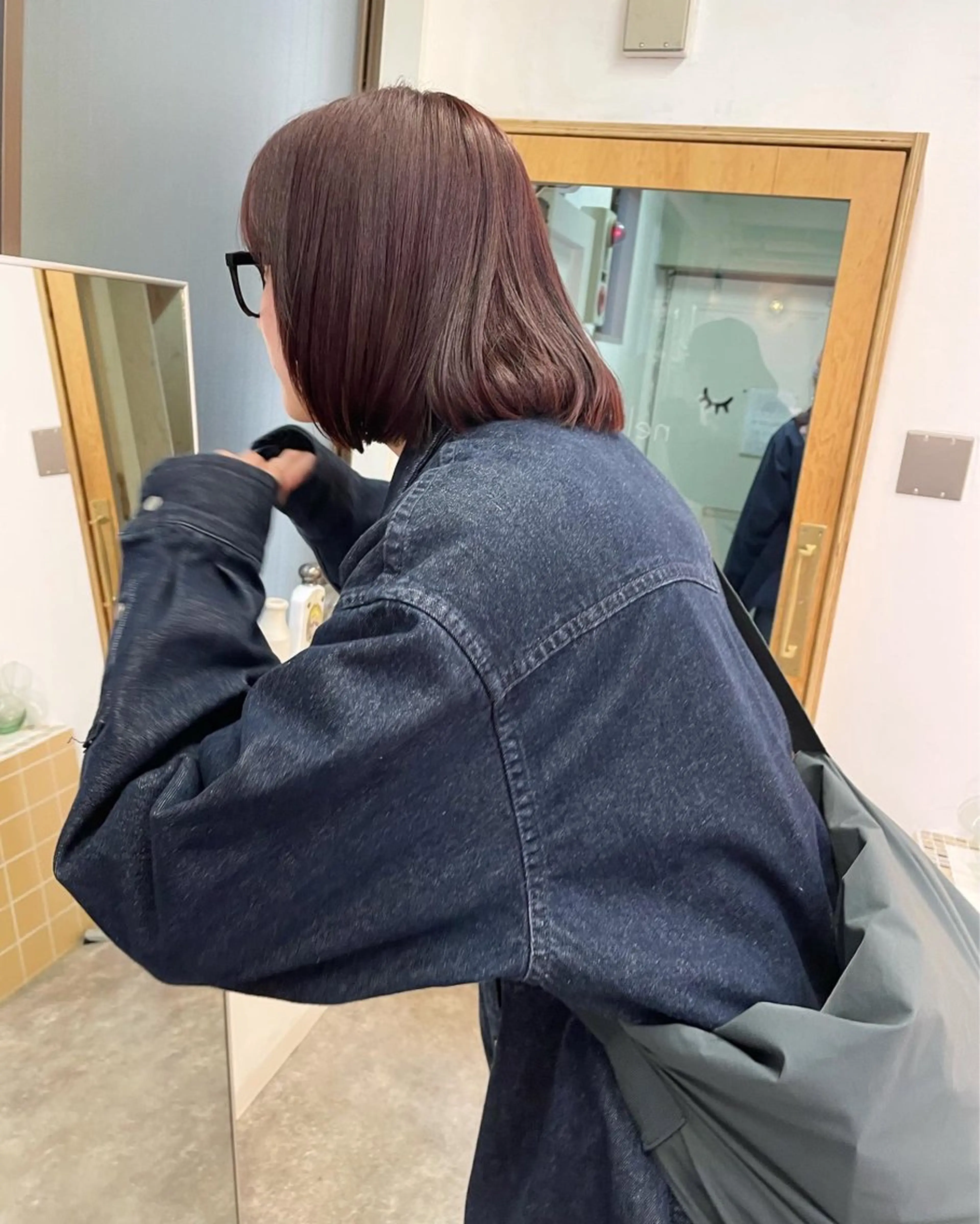 ミディアム カラー カット ヘアカラー トリートメント sakura🌸 レイヤー/韓国ヘアのヘアスタイル