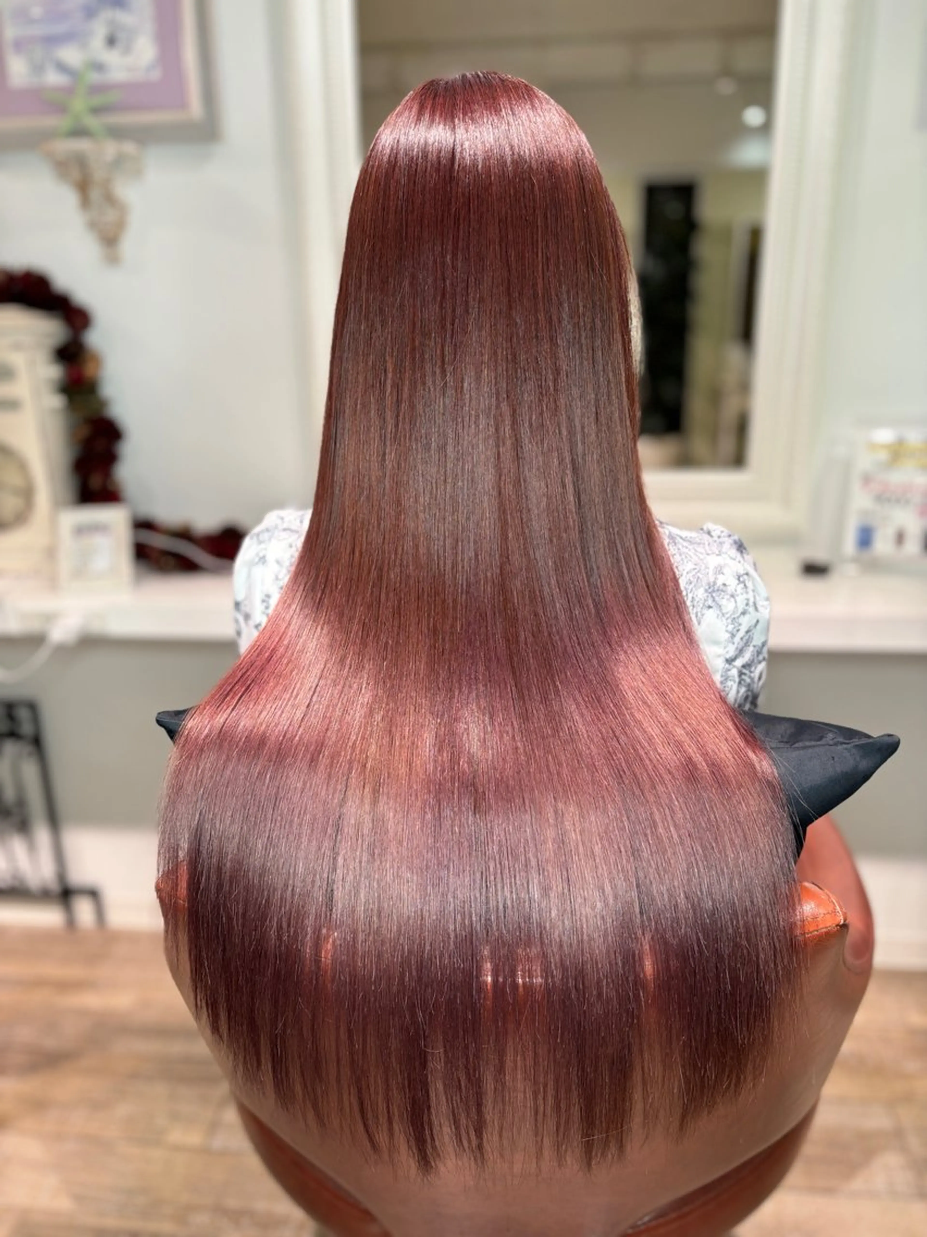 ロング カラー ブリーチ トリートメント 栗形 龍乃介のヘアスタイル