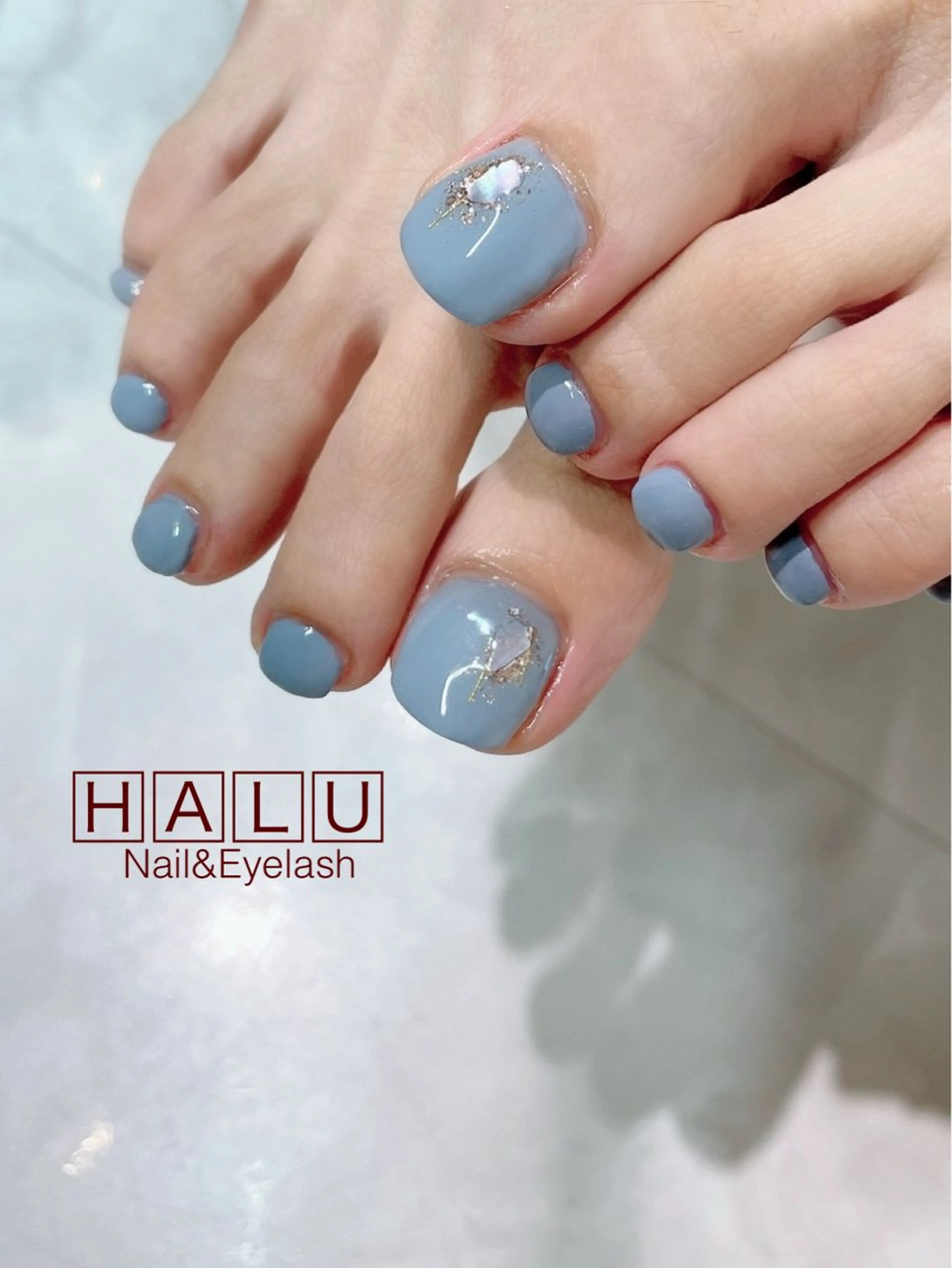 ネイル ブルー HALU ハルのネイルデザイン