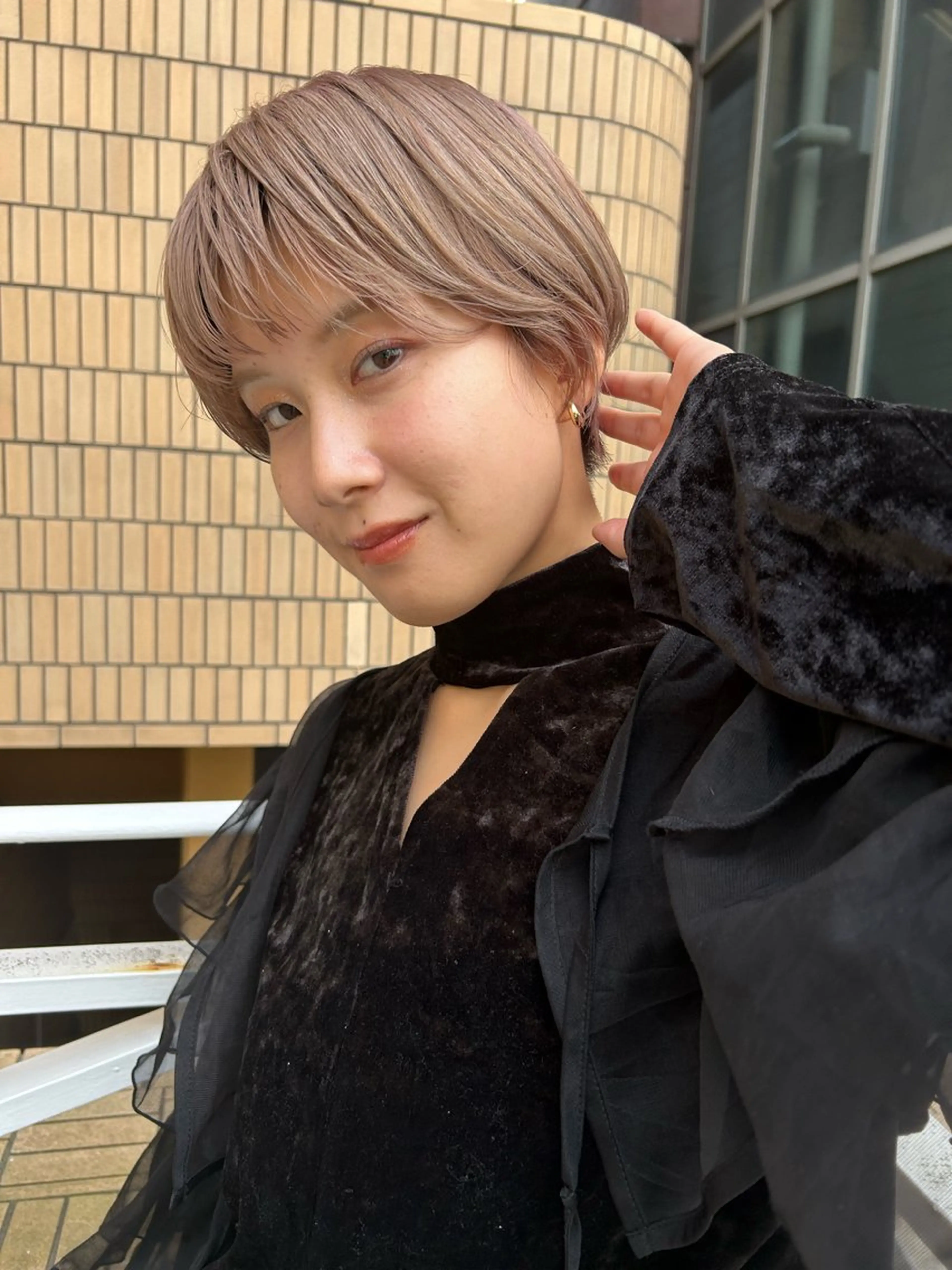 ショート カラー カット ヘアカラー トリートメント ショート/ボブ/ 心斎橋/宮脇美奈のヘアスタイル