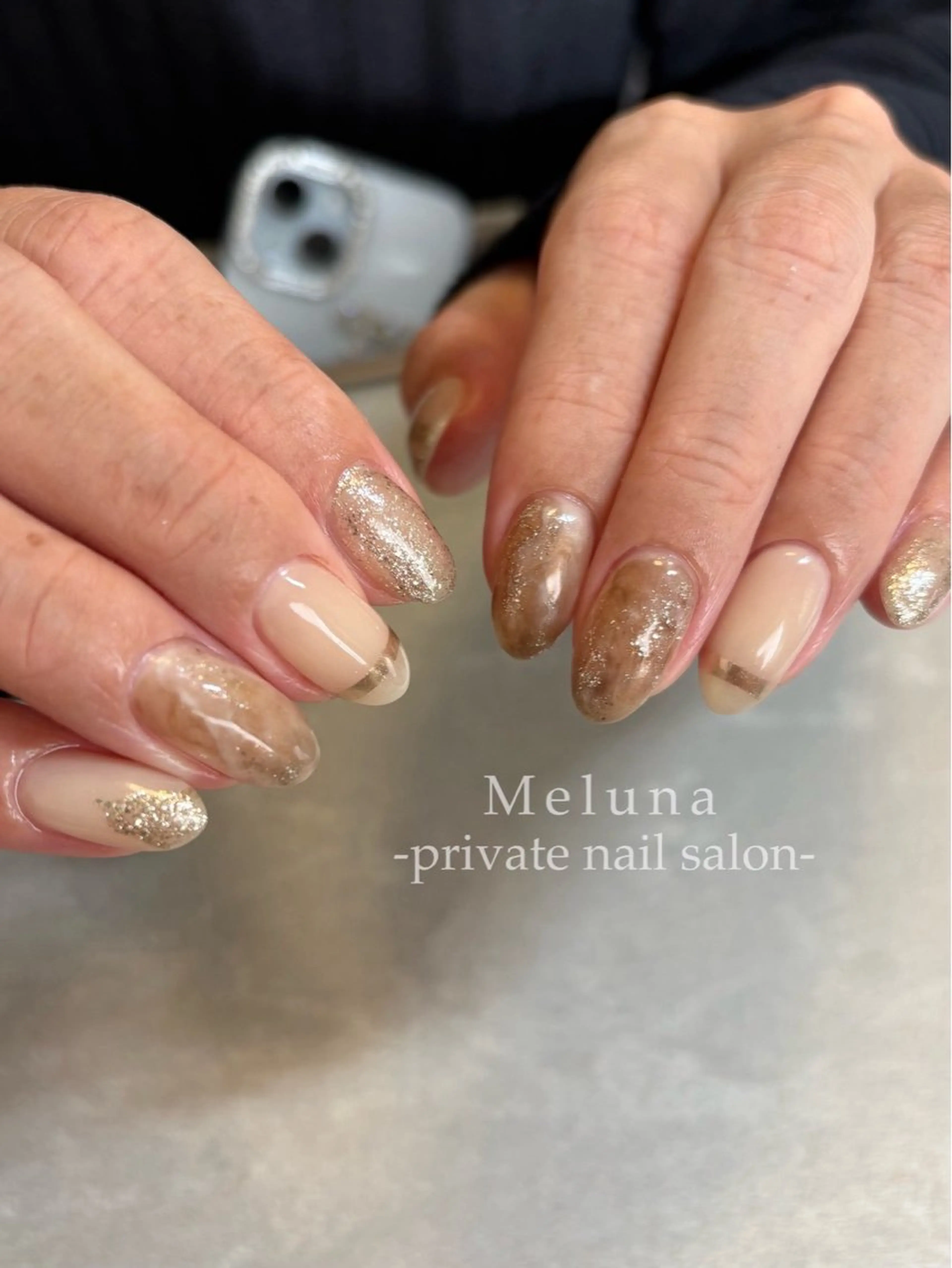 ネイル ニュアンスネイル ハンドネイル Meruna .ﾒﾙｰﾅ.のネイルデザイン