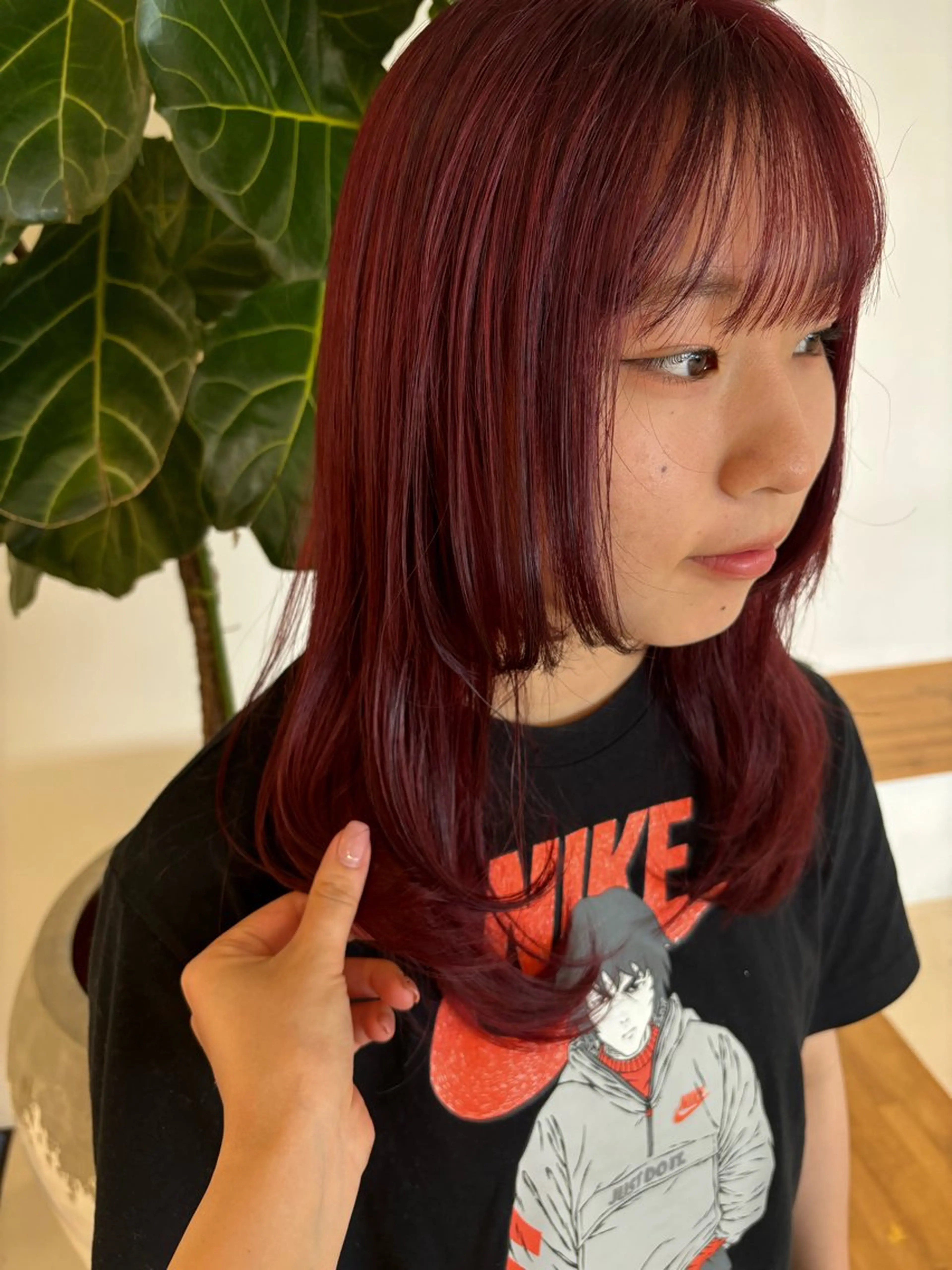 ロング 🎀調布仙川透明感オ リーブカラー干莉🎀のヘアスタイル