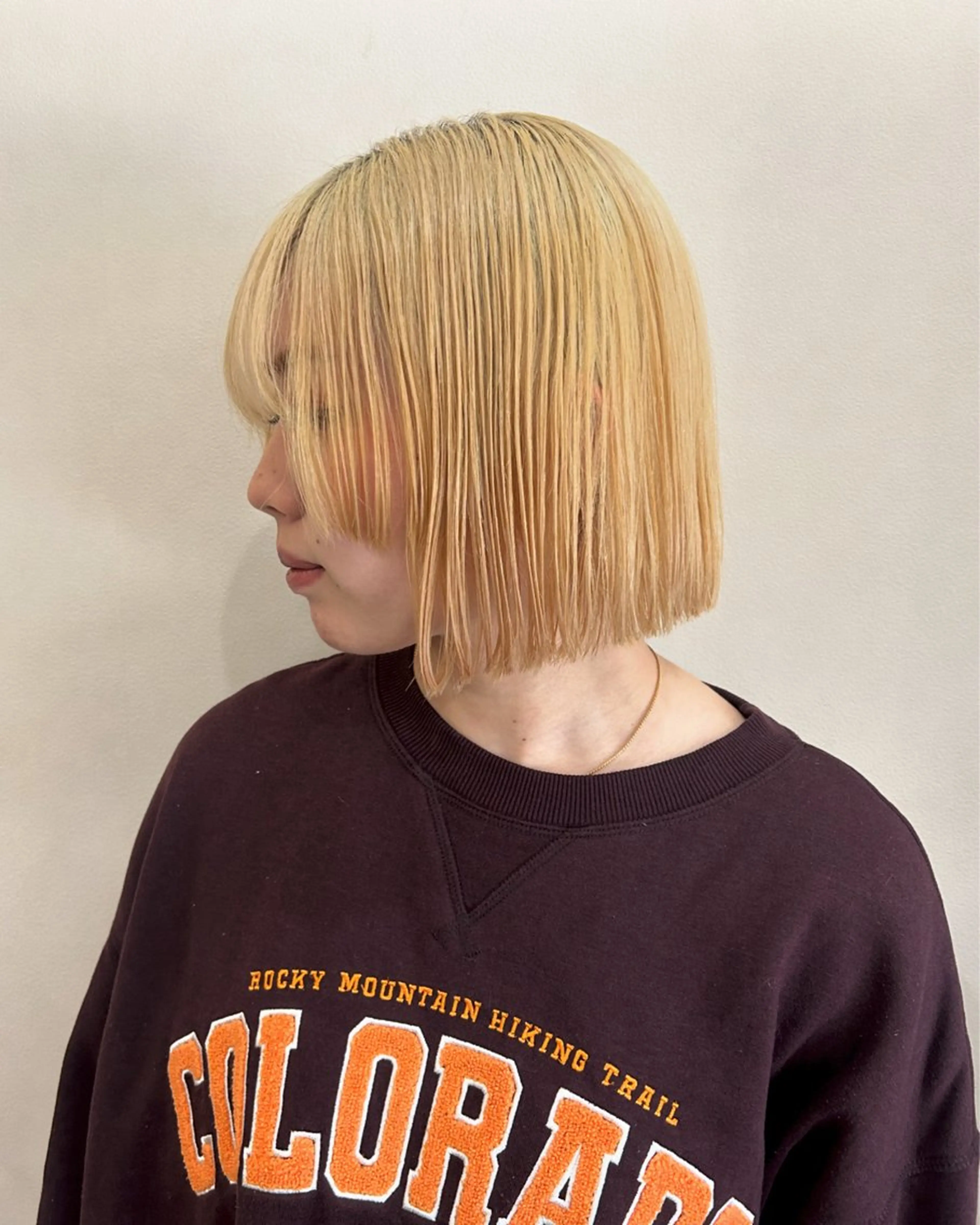 大人気❣️脱毛メニュー🩷カット+カラー+トリートメント + うなじ脱毛🩷の写真