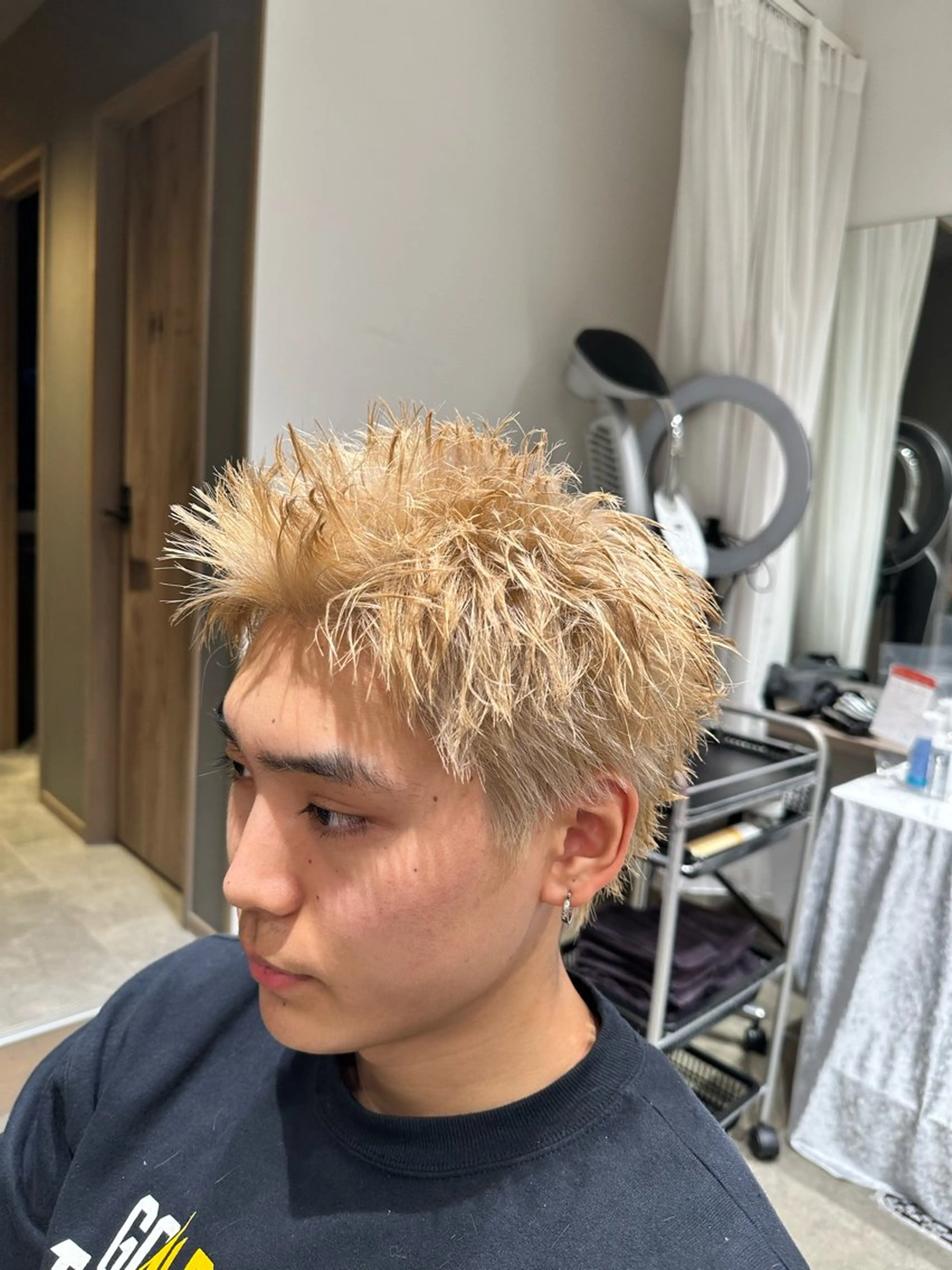 メンズ スパイキーショート カット 堀場 大生/ メンズ特化/野々市のヘアスタイル