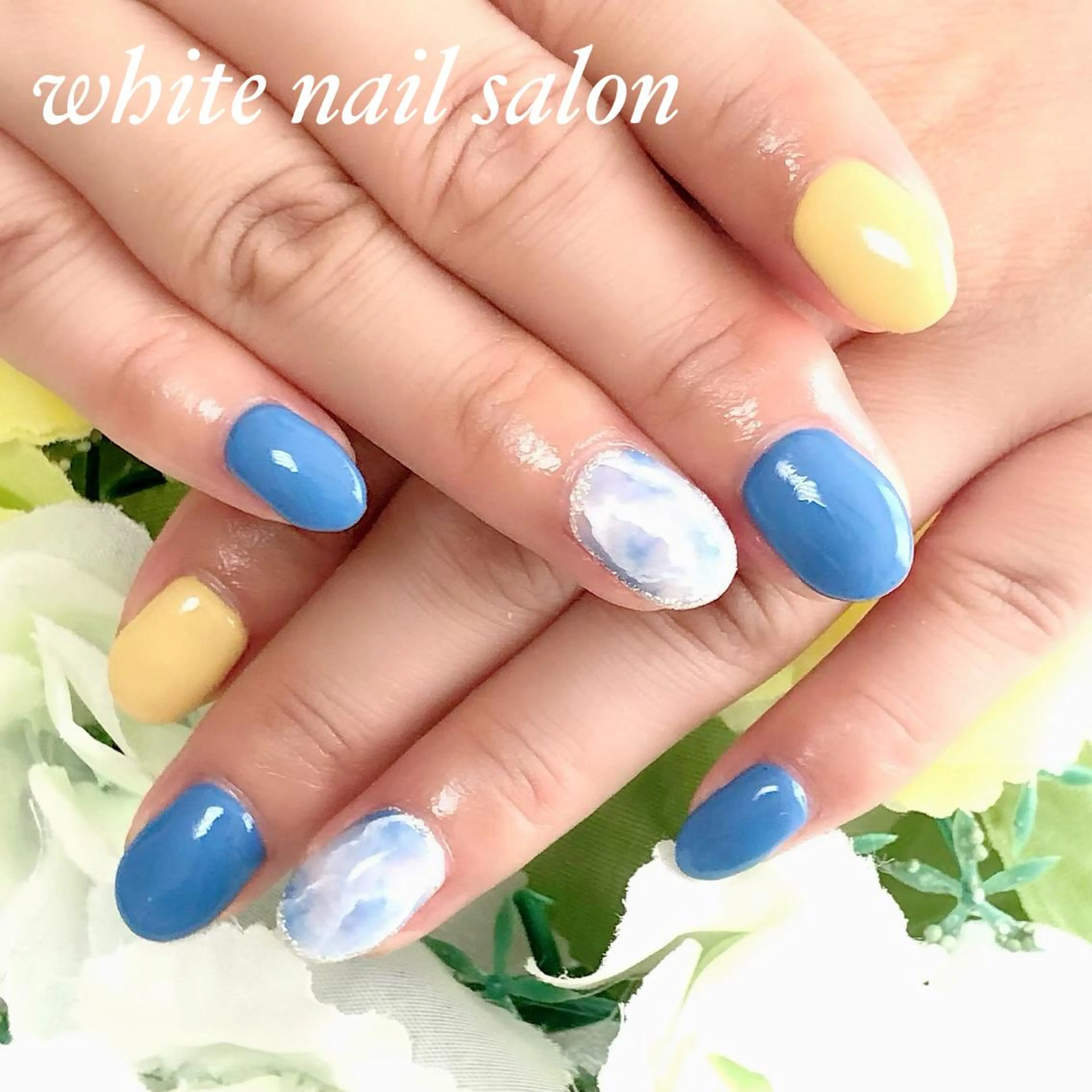 ネイル アートネイル フレンチネイル ジェルネイル ハードジェル 持ち込み ハンドネイル white nail salonのネイルデザイン