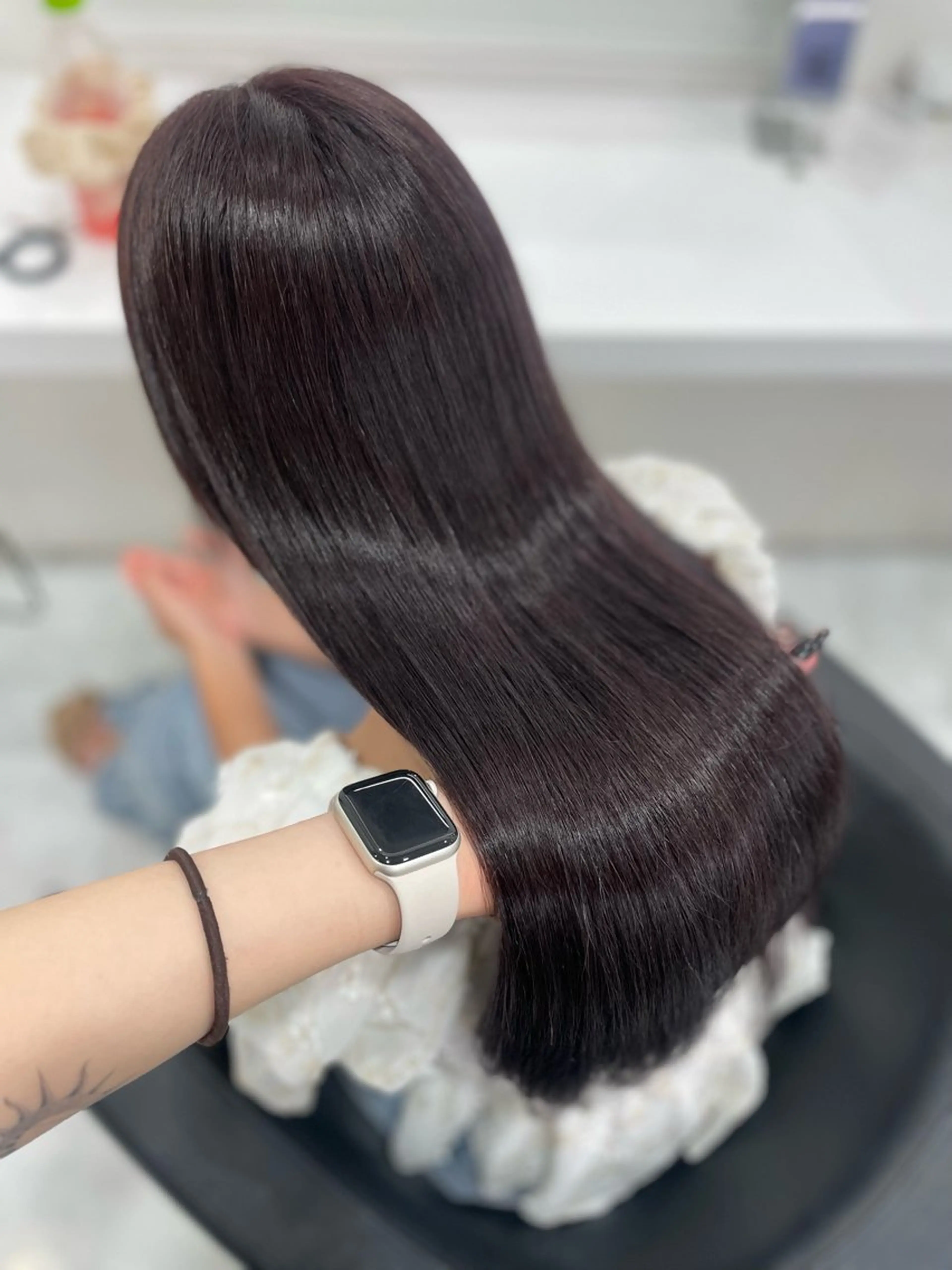 ロング カラー ハイトーン🤍ブロン ド🤍MISAKIのヘアスタイル