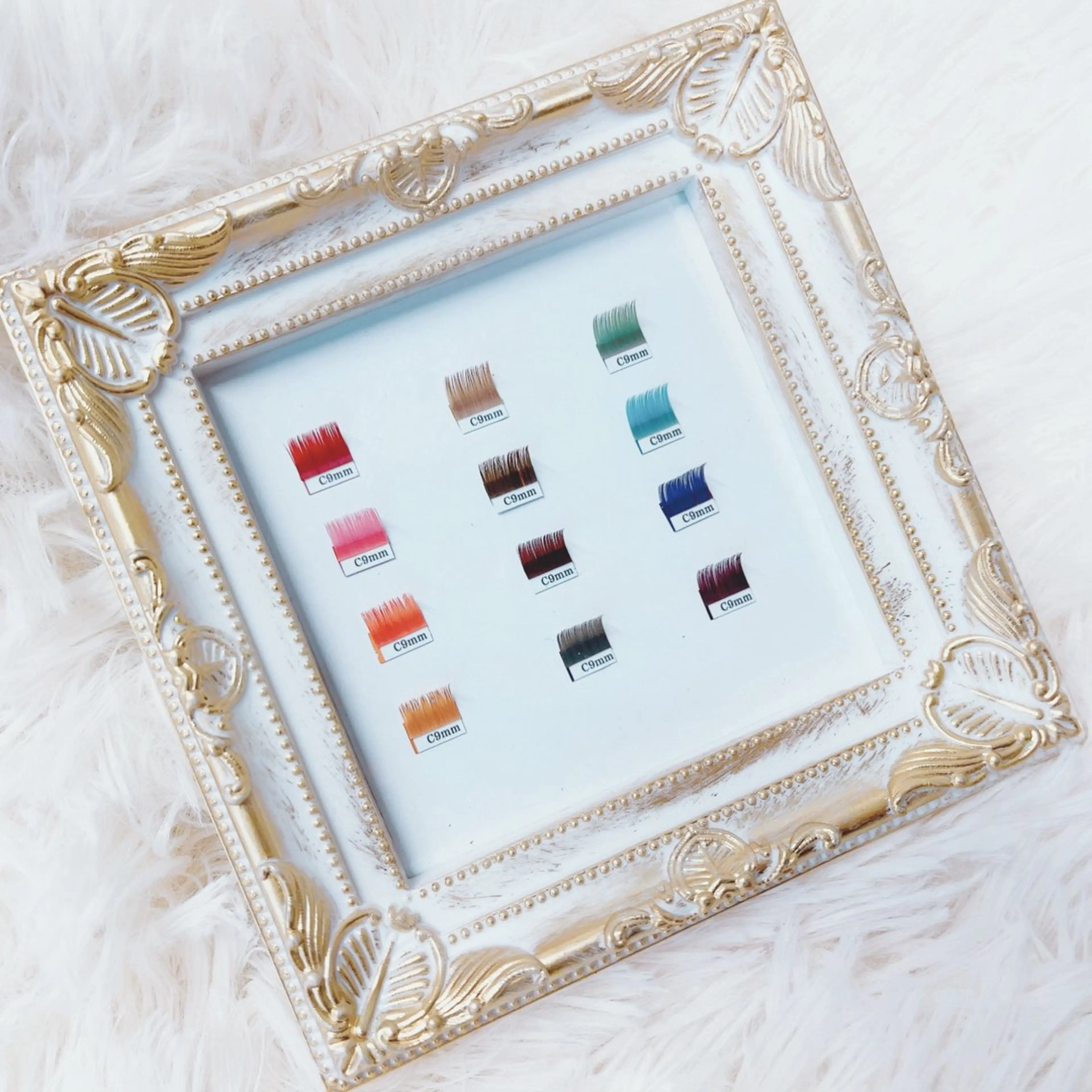 《カラーエクステ》フラット 80本 カラーMIX OKの写真