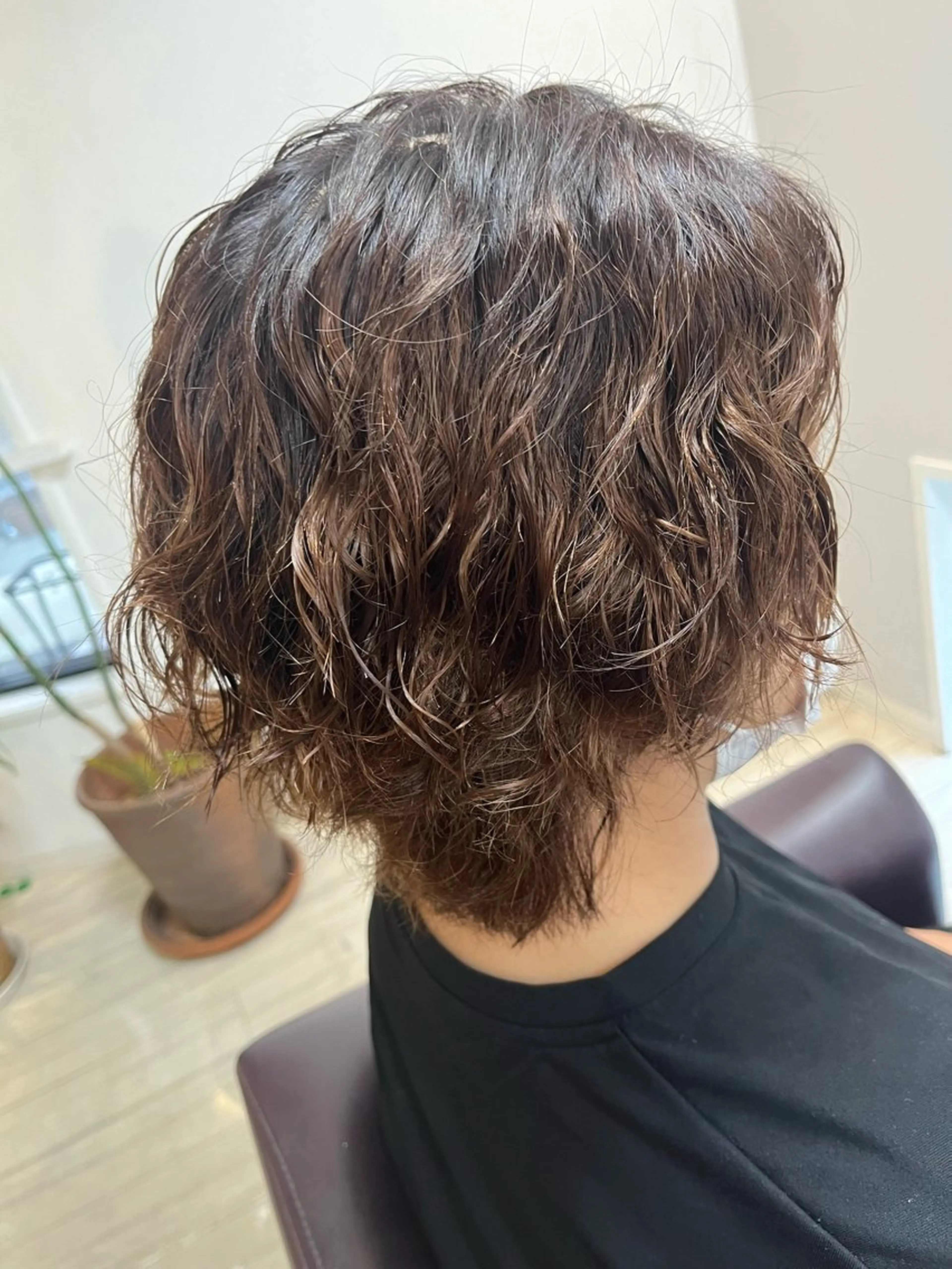 ショート パーマ 奥野 理香子のヘアスタイル