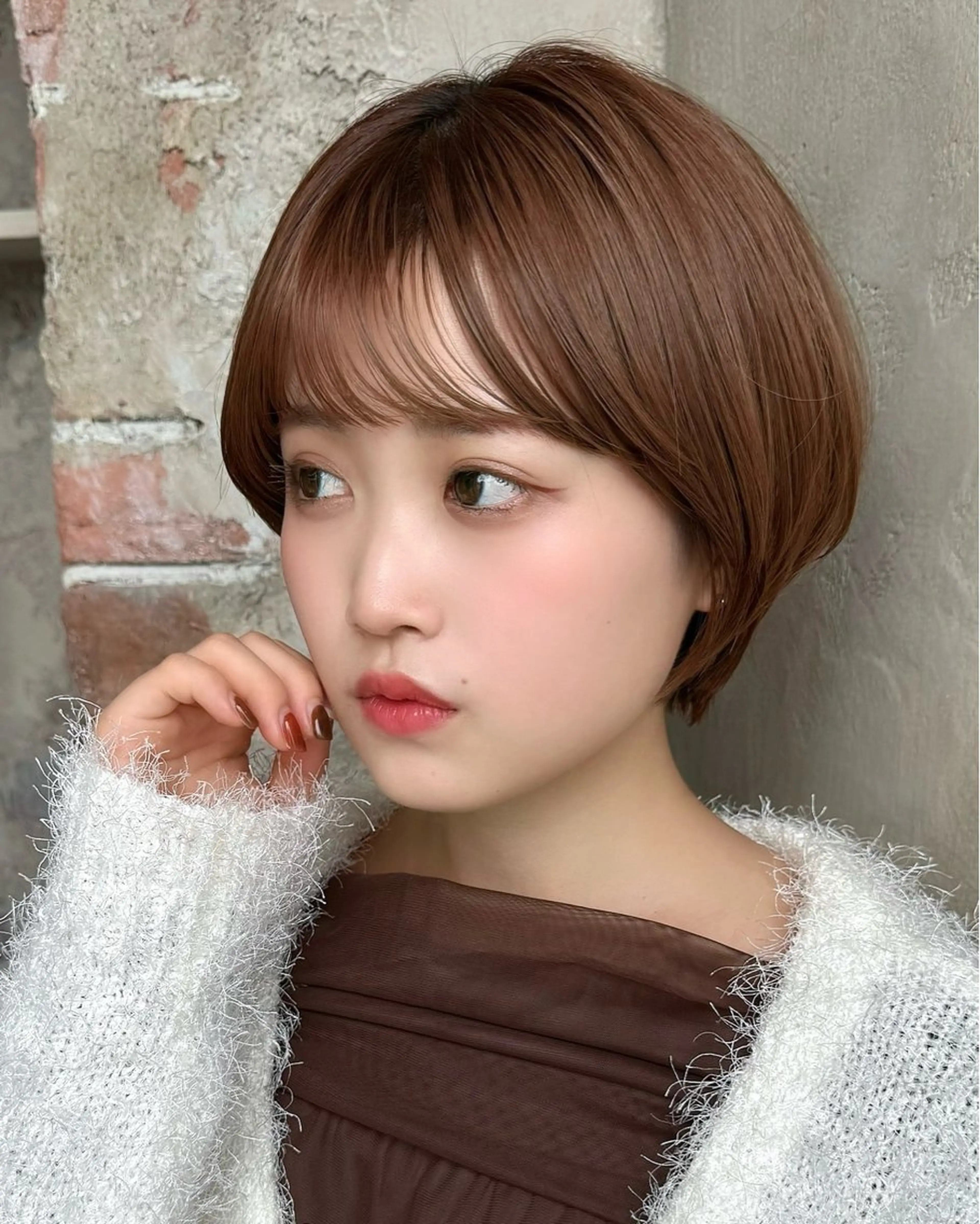 ショート カラー カット ヘアカラー トリートメント 💍新宿ショート 💍岩田莉奈のヘアスタイル