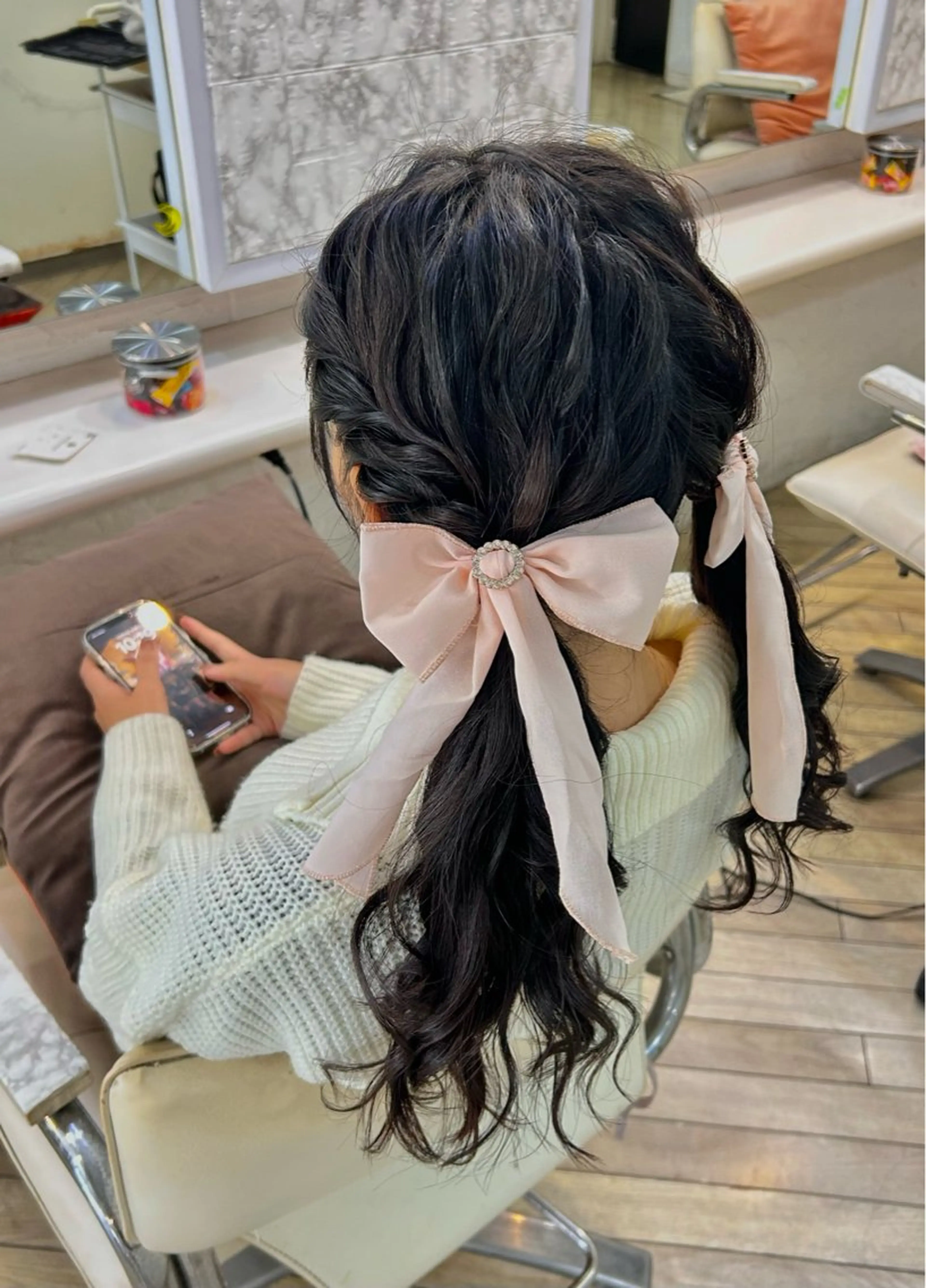 ロング ヘアアレンジ ツインテール konomi⛓🩶 カラー/ヘアアレンジのヘアスタイル