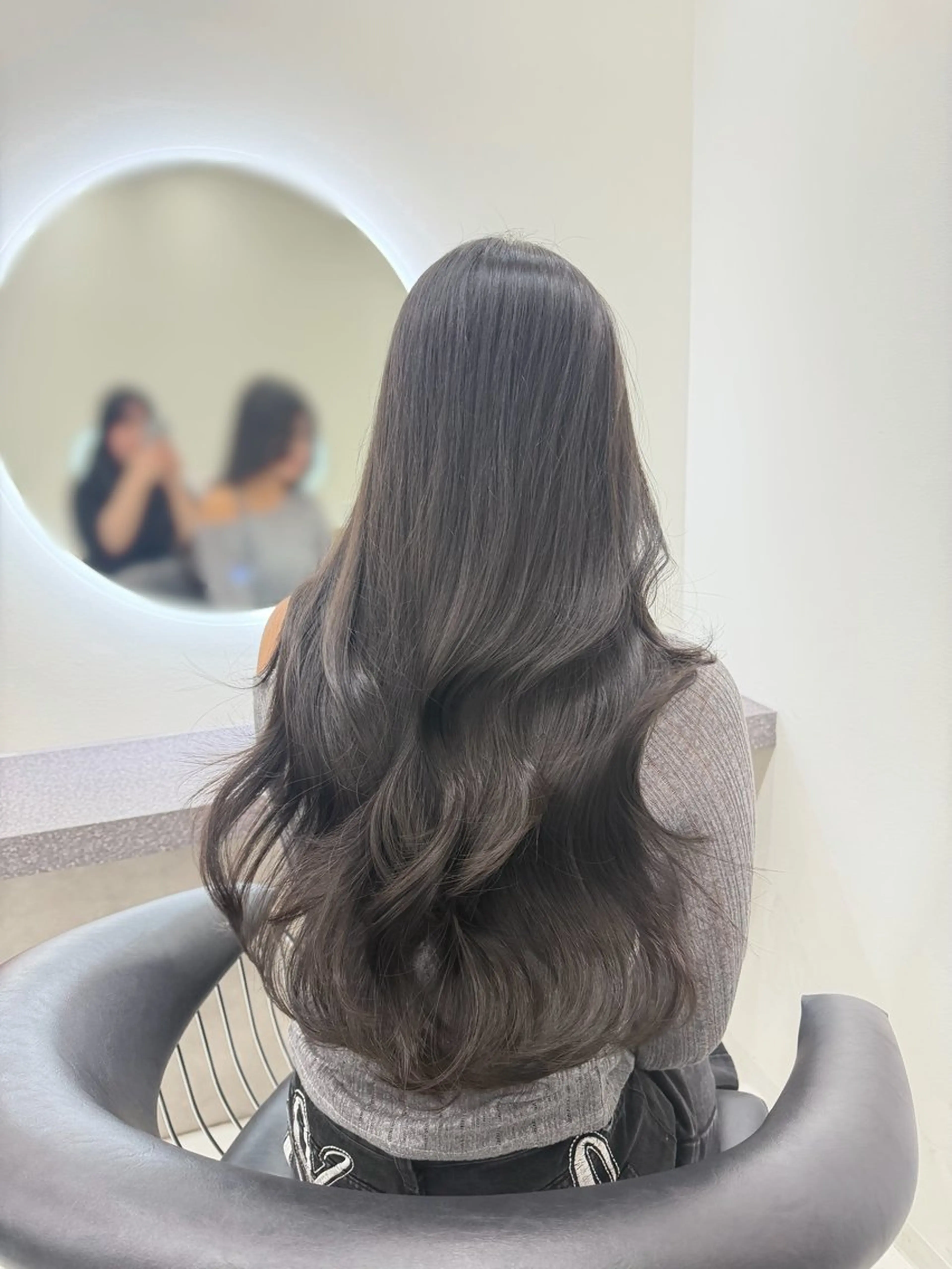 ロング カット トリートメント 韓国ヘア/透明感カラ ー/梅田/ayanoのヘアスタイル