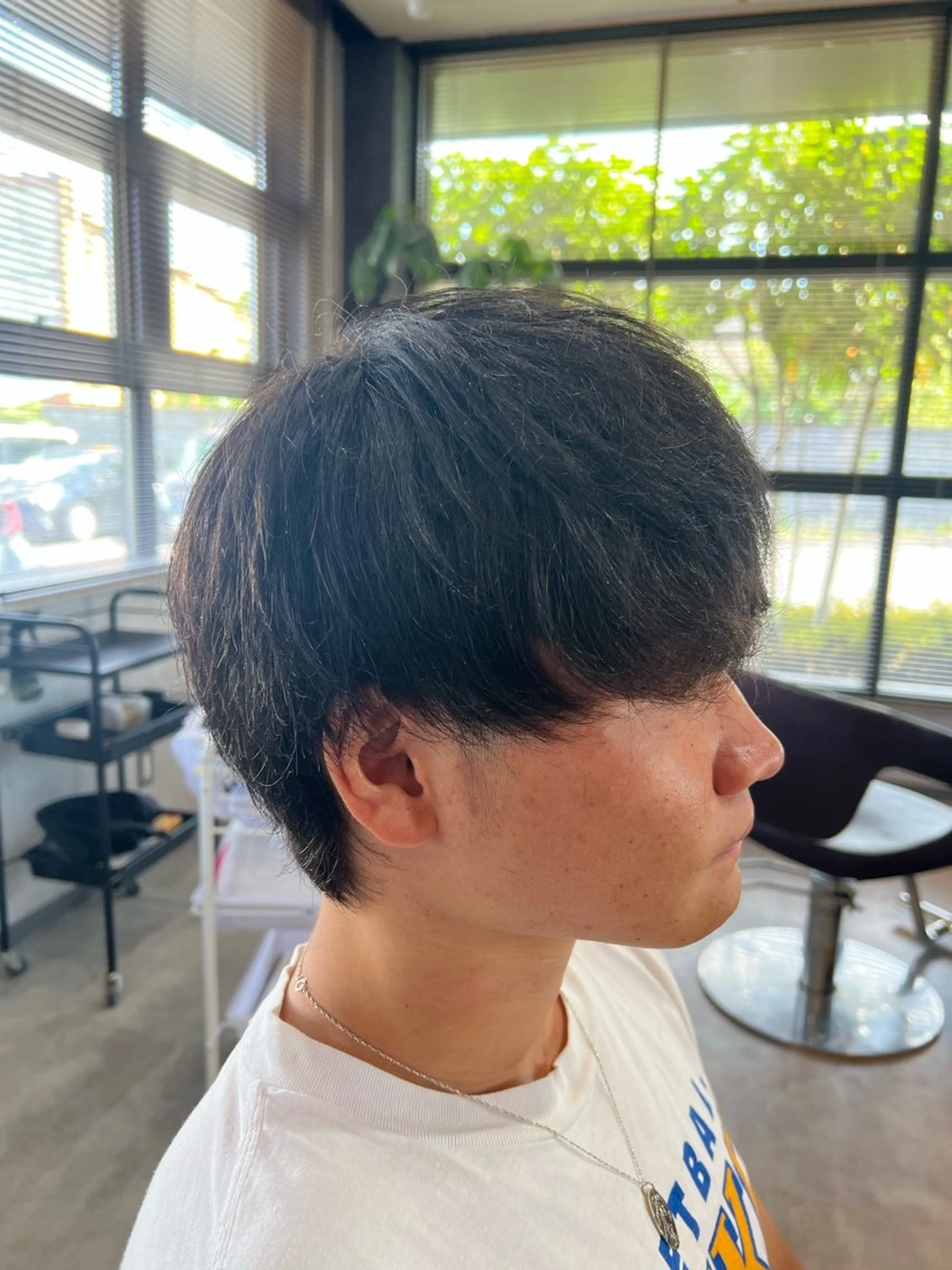 メンズ マッシュ メンズウルフカット ウルフカット LATTE　伊勢崎所属・北爪 紫音のヘアスタイル