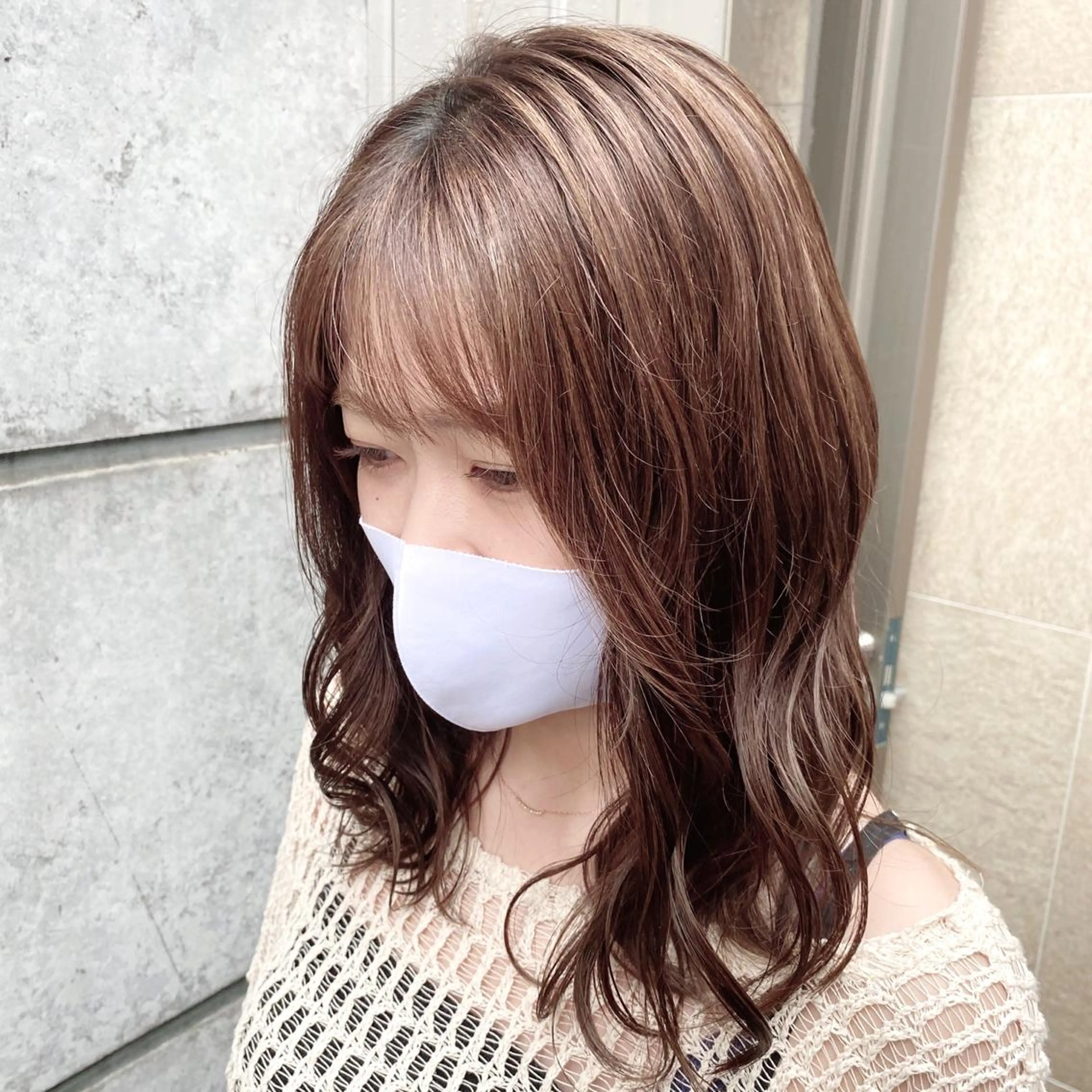 ミディアム カラー ヘアアレンジ MiU所属・韓国×髪質改善×美髪 縮毛矯正×レイヤーのヘアスタイル