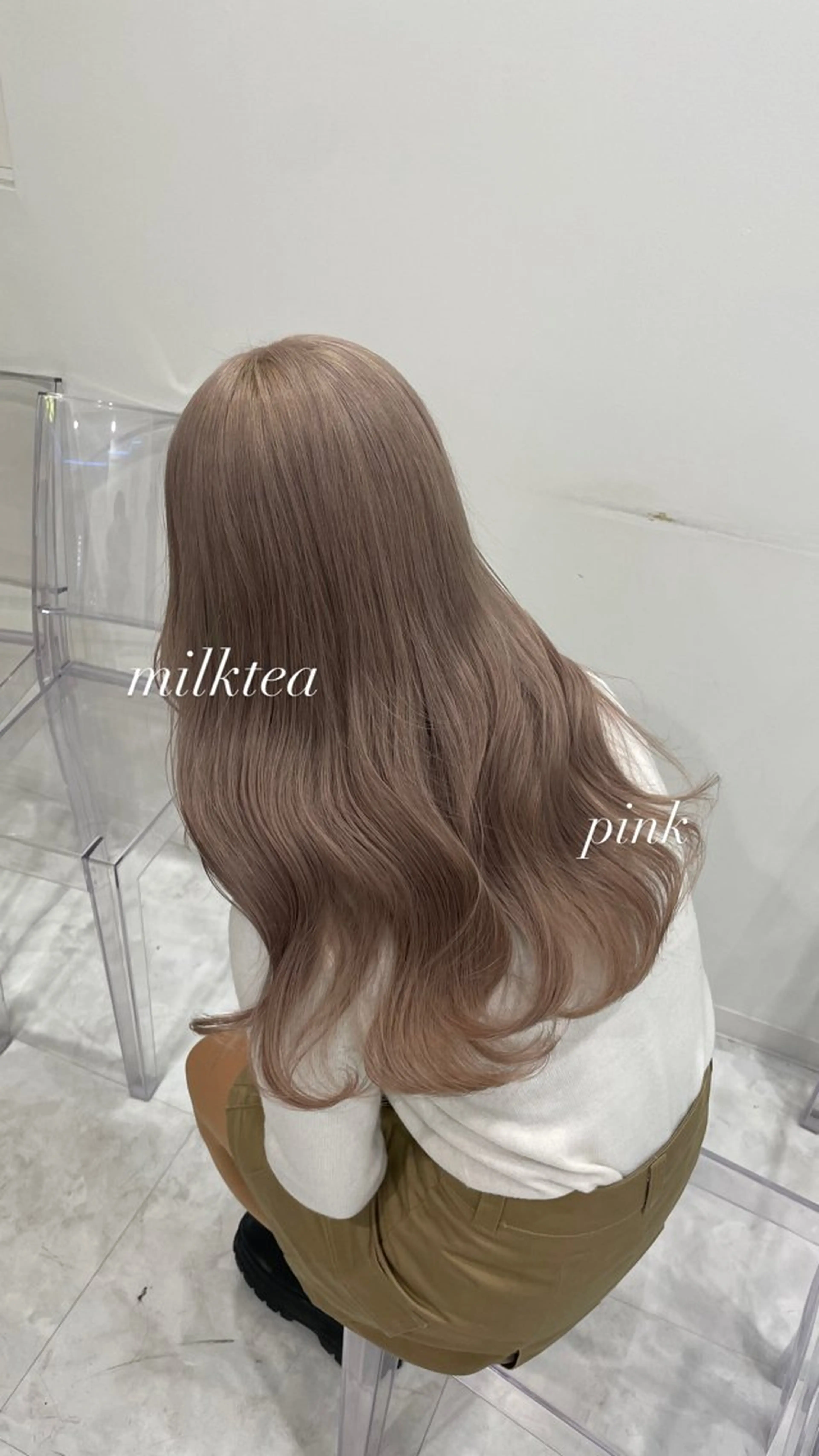 ロング カラー ヘアカラー ダメージレスハイ トーン💖kanonのヘアスタイル