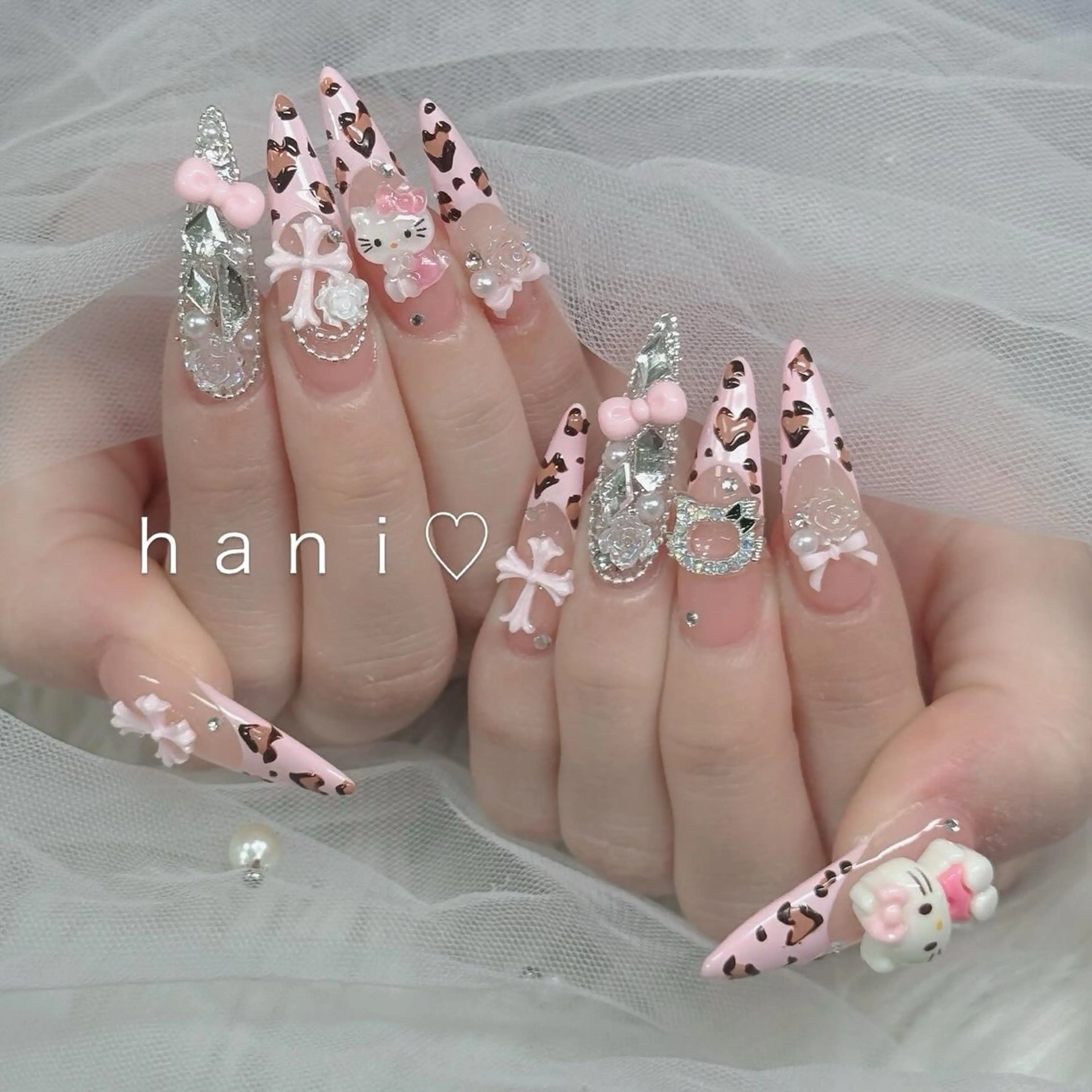 ネイル フットネイル フレンチネイル グラデーション 韓国ネイル ロングネイル ハンドネイル Hani Nail Salonのネイルデザイン