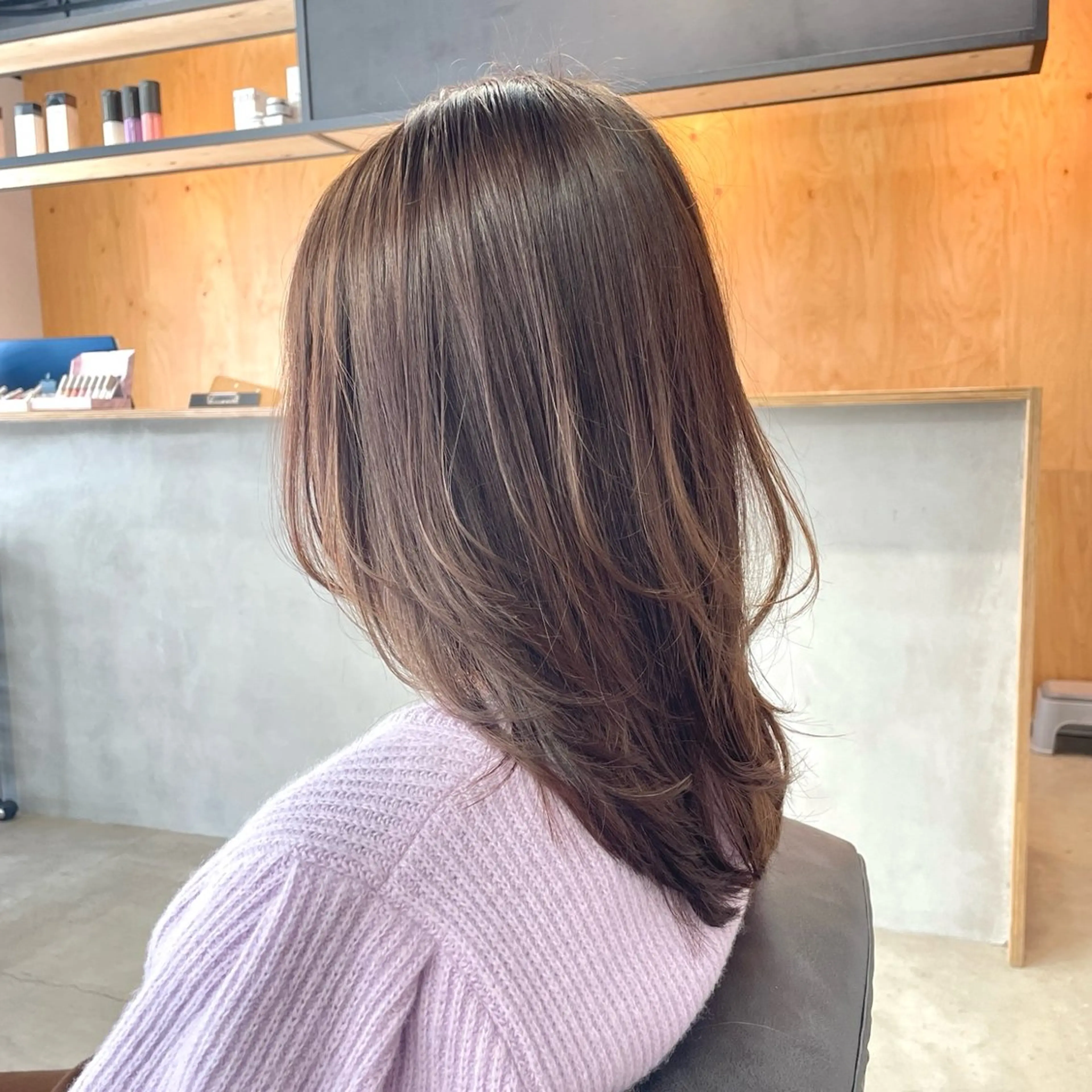 セミロング レイヤーカット カット ヘアカラー トリートメント note所属・韓国風/レイヤー/ note アヤナのヘアスタイル