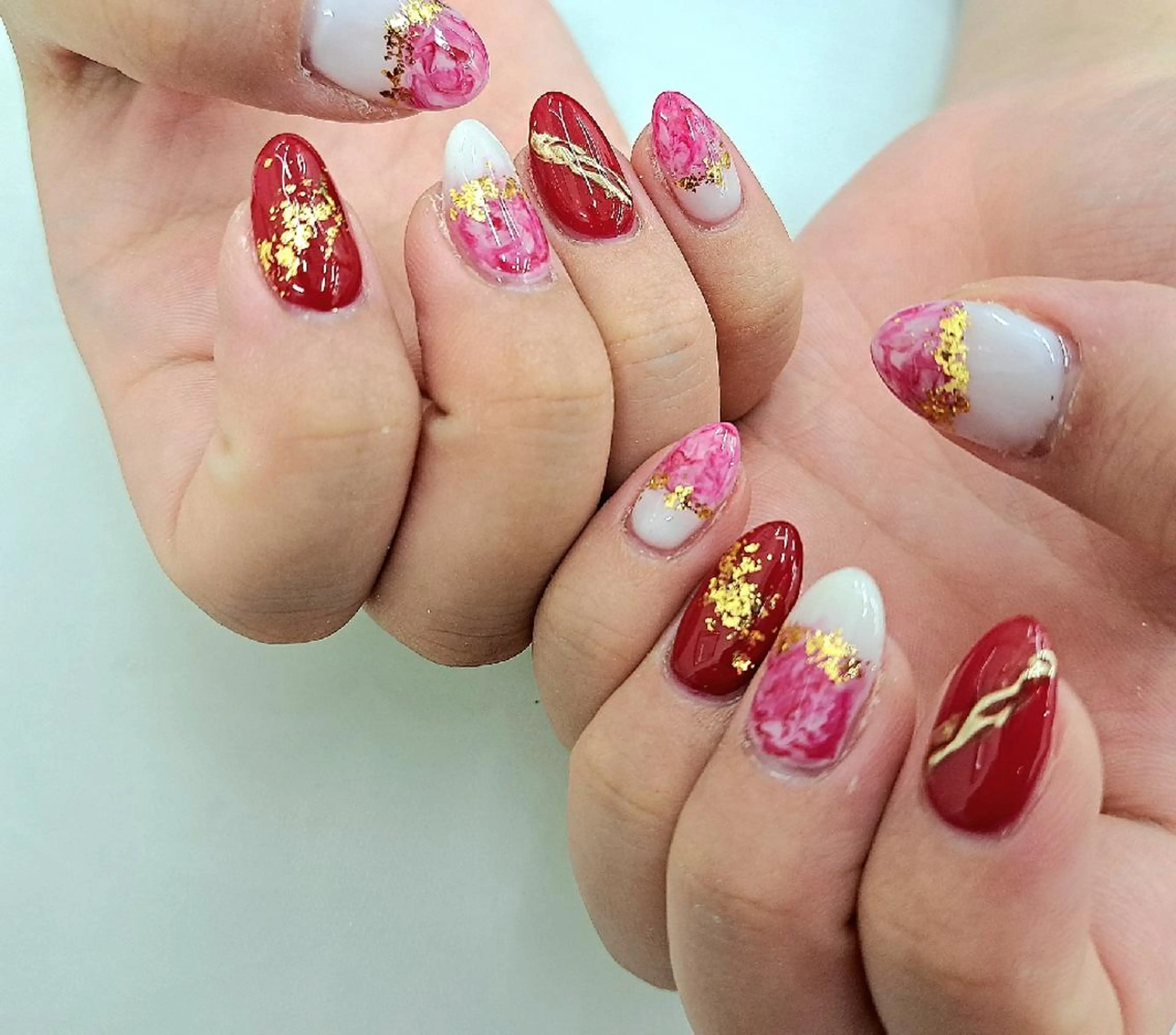 ネイル 冬ネイル クリスマス Bianca八王子 まえさだのネイルデザイン