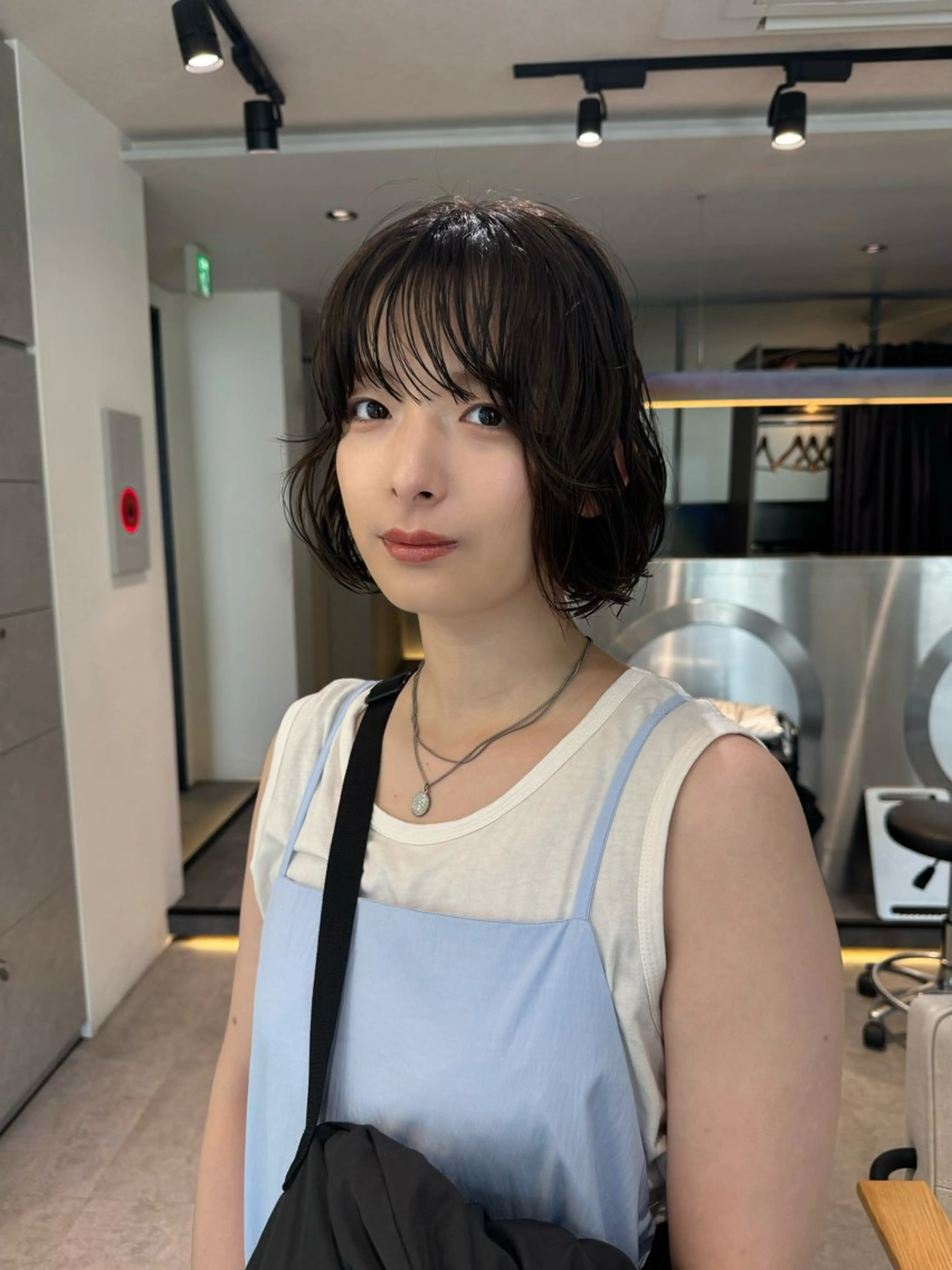 ショート カラー パーマ カット ヘアカラー パーマ Qin shaire salon 原宿所属・🌿パーマ/ボブ/ レイヤー/Mikiのヘアスタイル