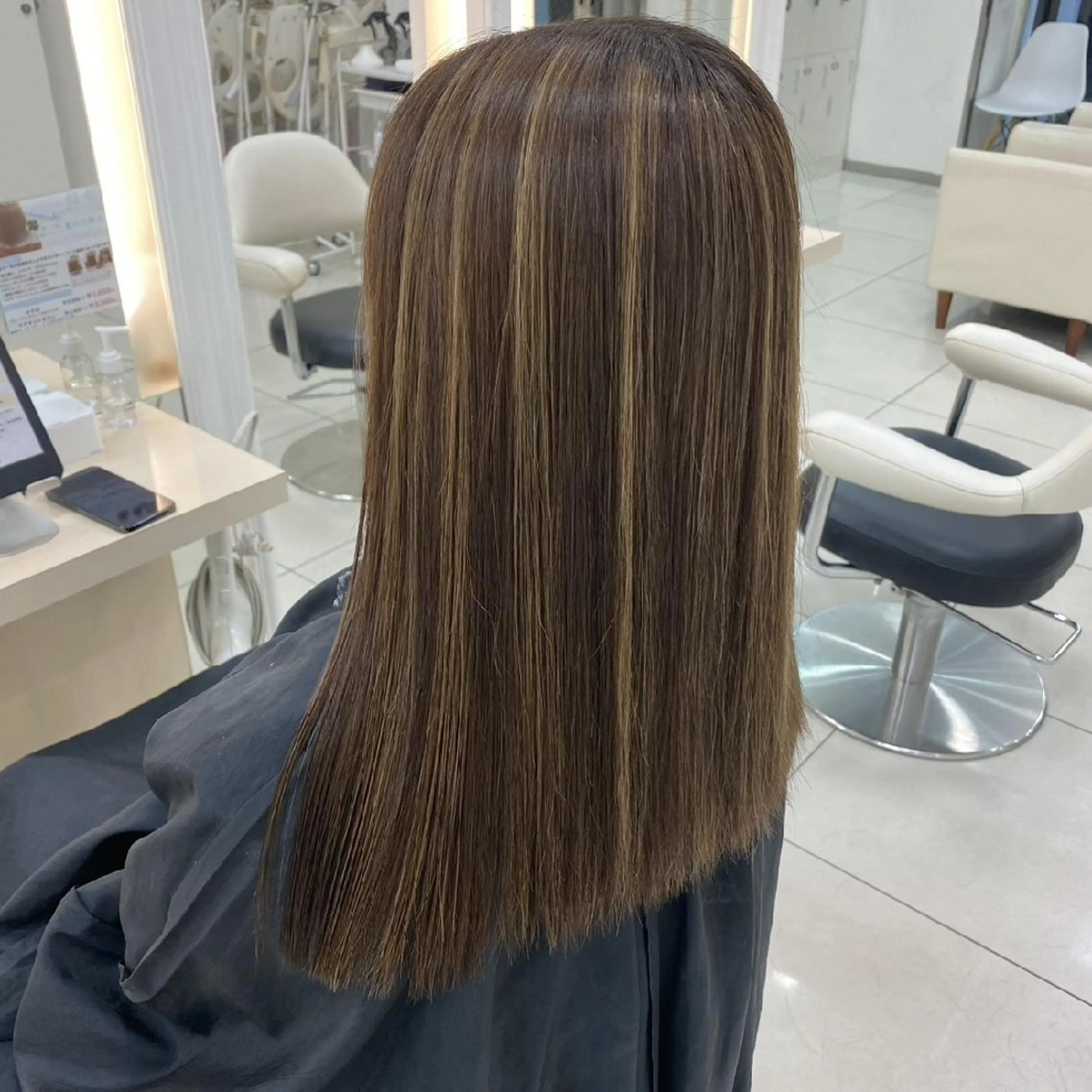 ロング カラー ベージュカラー ハイライトカラー ハイライト ヘアカラー トリートメント 🩶ハイライトカラー 🩶ASH西葛西鈴木のヘアスタイル