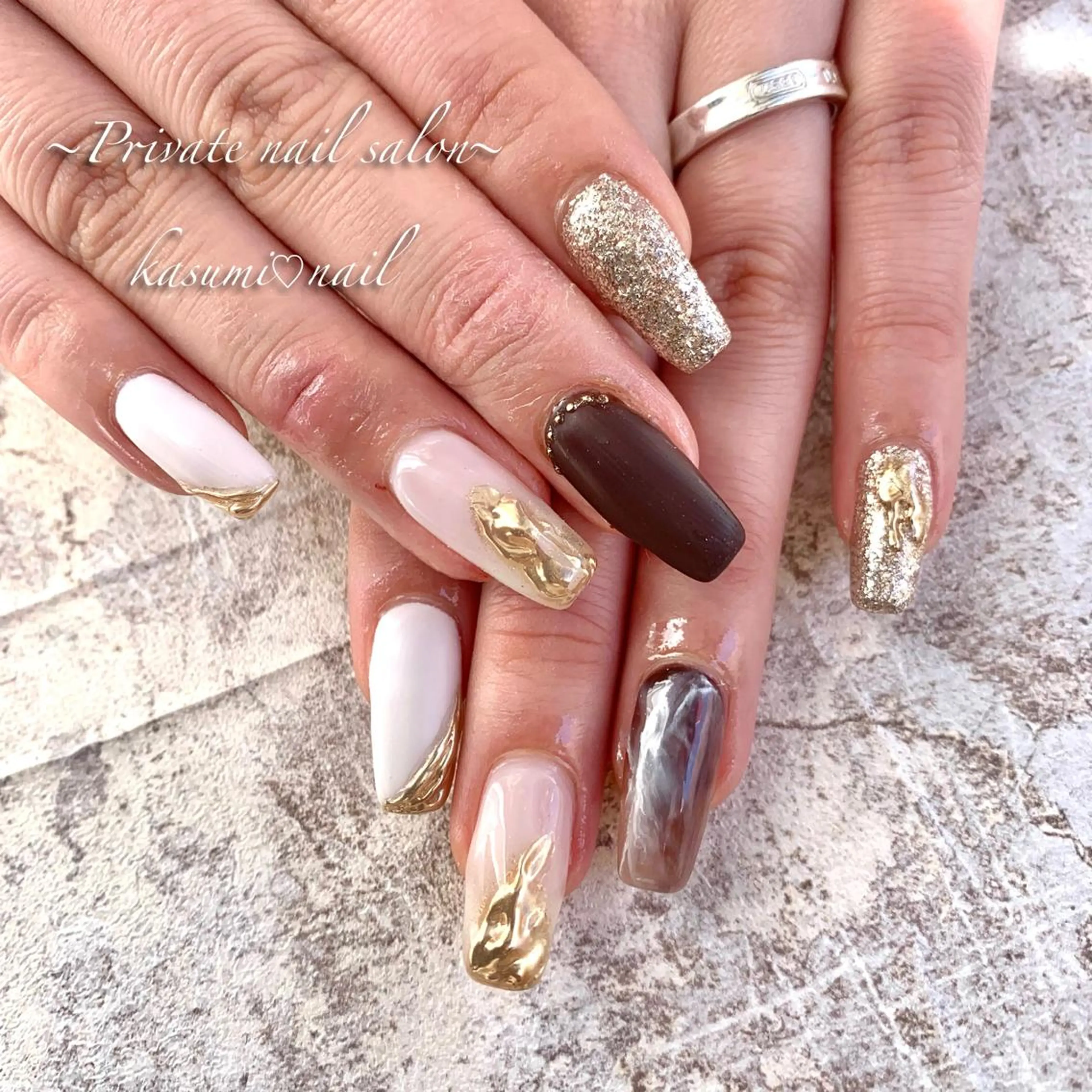 ネイル ニュアンスネイル 春ネイル KASUMI♡ Nailのネイルデザイン