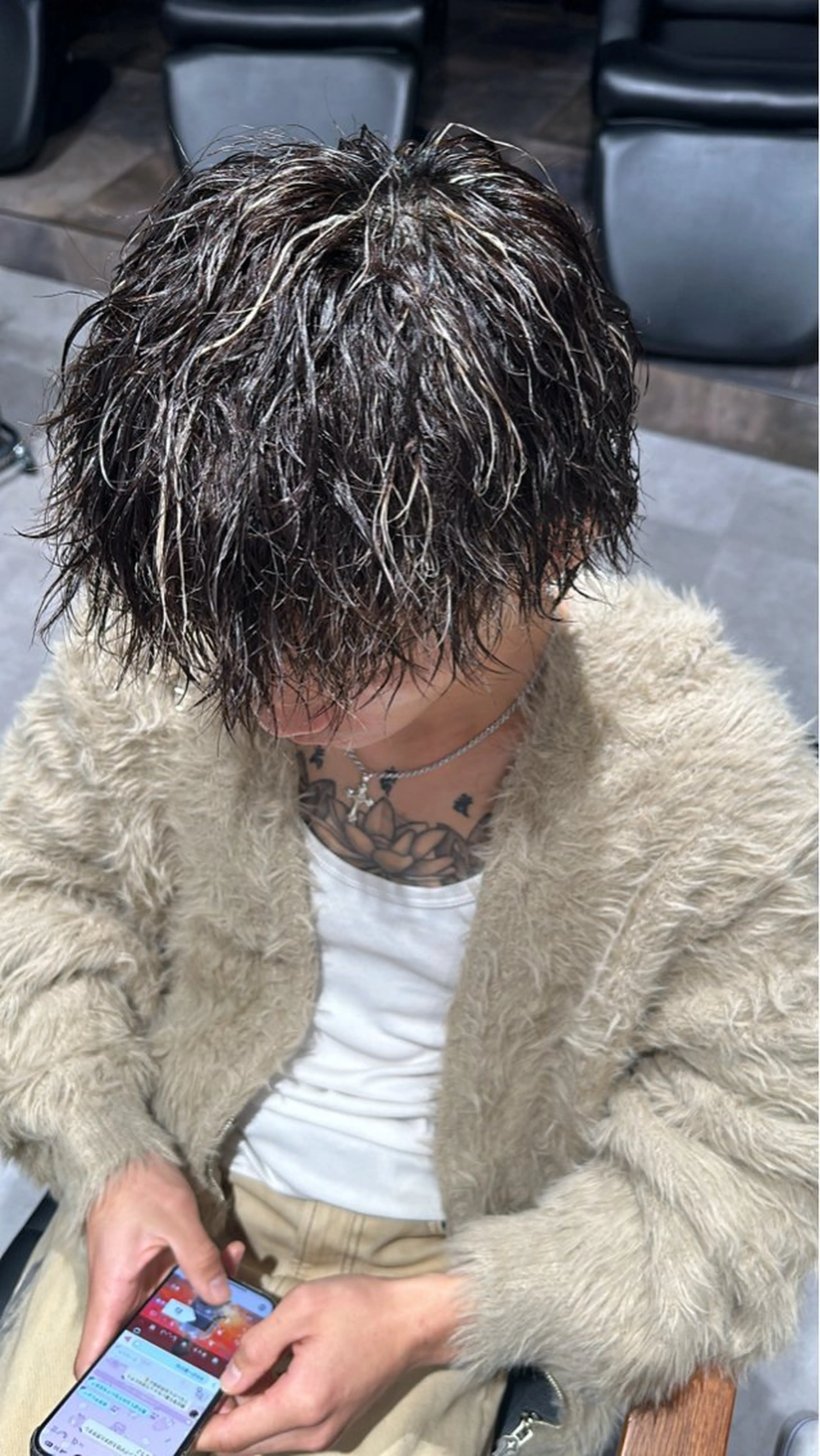 ショート パーマ ヘアアレンジ メンズ NEXT NEO所属・メンズヘア静岡 ✂︎Ryuheiのヘアスタイル