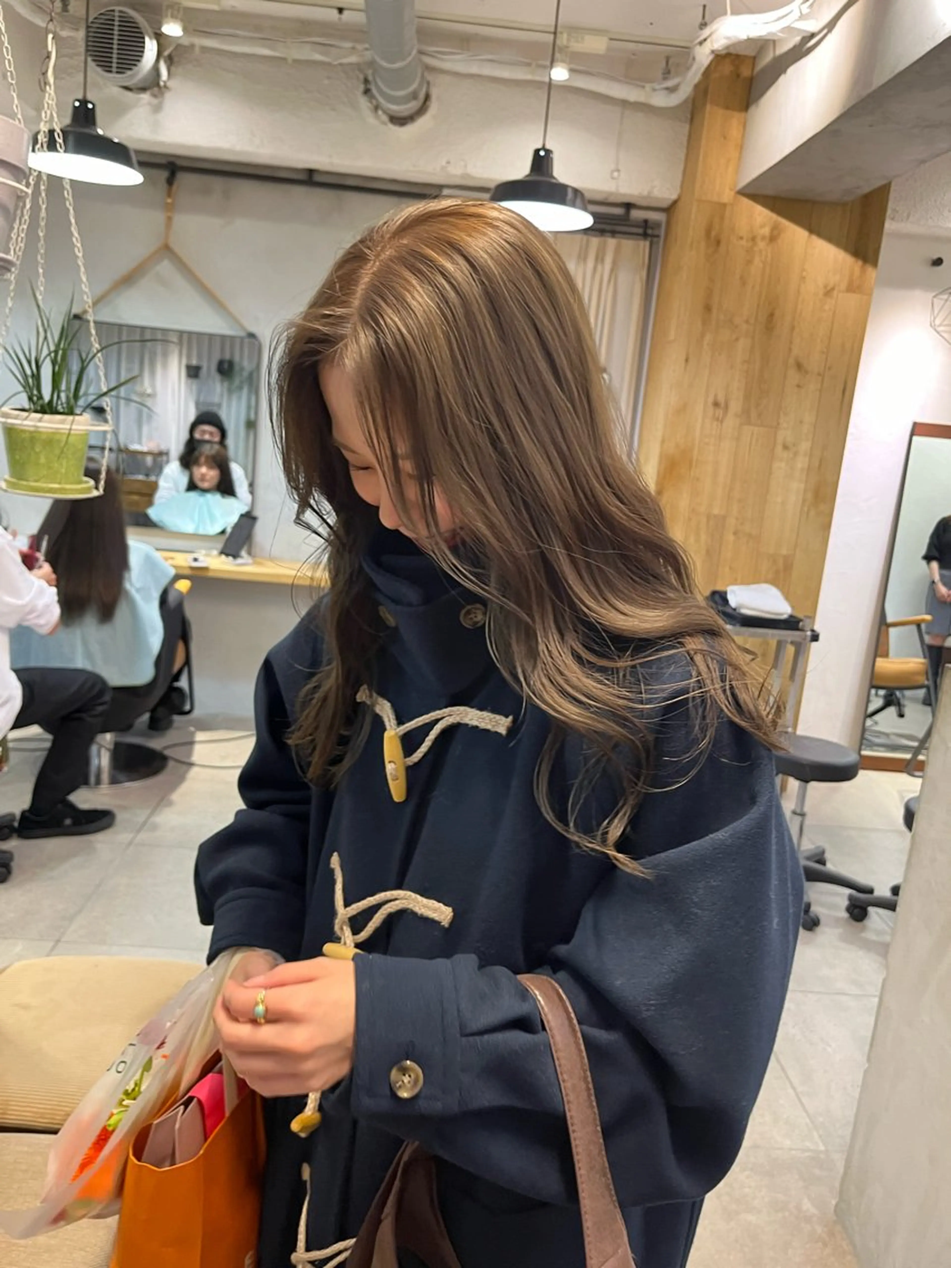 ロング カラー カット ヘアカラー トリートメント オリーブ/縮毛♡ Natsuno🩰のヘアスタイル