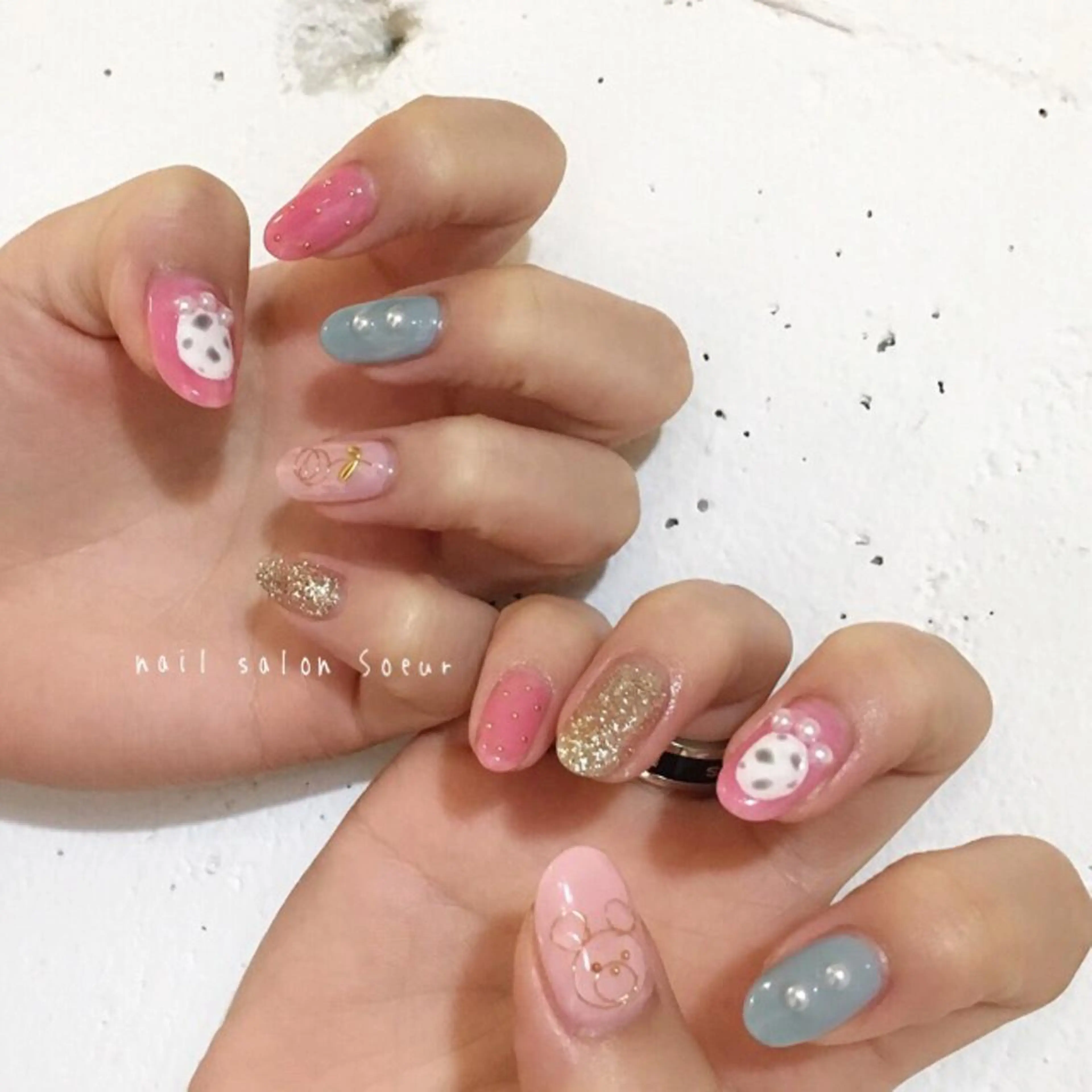 ネイル アートネイル ジェルネイル 持ち込み ハンドネイル nail salon Soeurのネイルデザイン