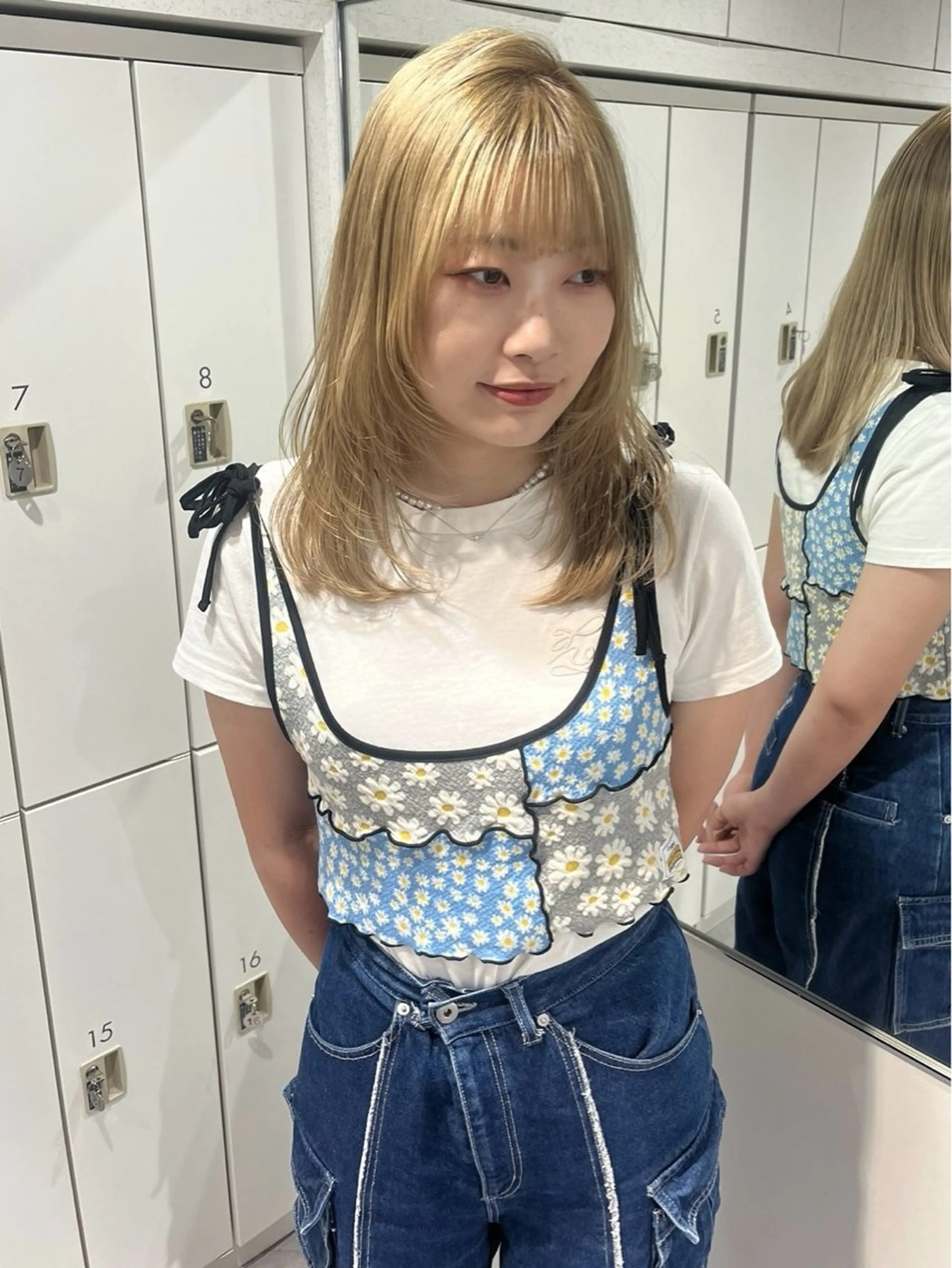 ロング カラー ヘアカラー 🩰ピンクベージュ 💞midori💞のヘアスタイル