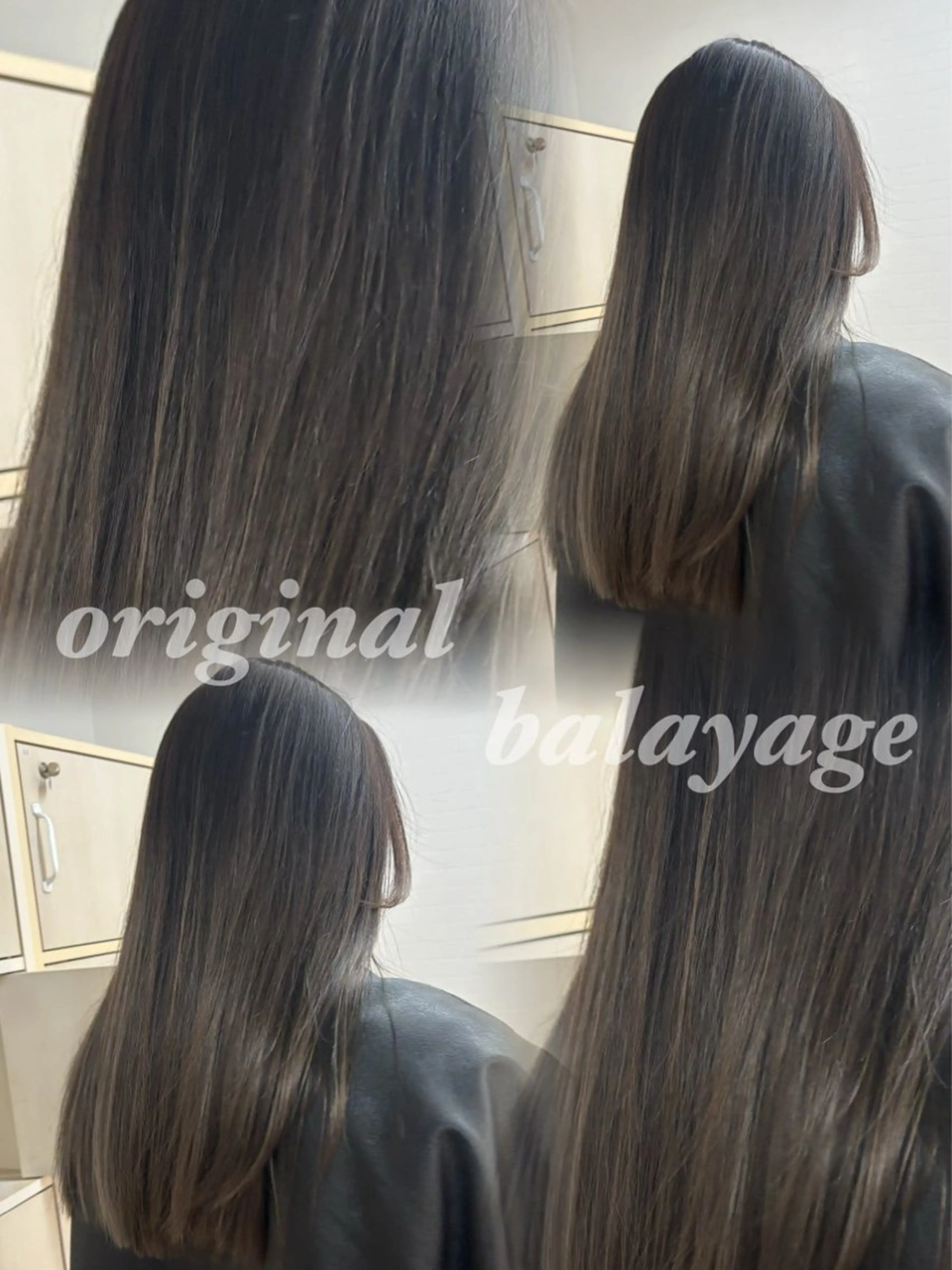 ロング カラー ヘアアレンジ バレイヤージュ ハイライトカラー ハイトーンカラー ハイライト 髪質改善 グランルッソ所属・岡山× バレイヤージュカラーのヘアスタイル