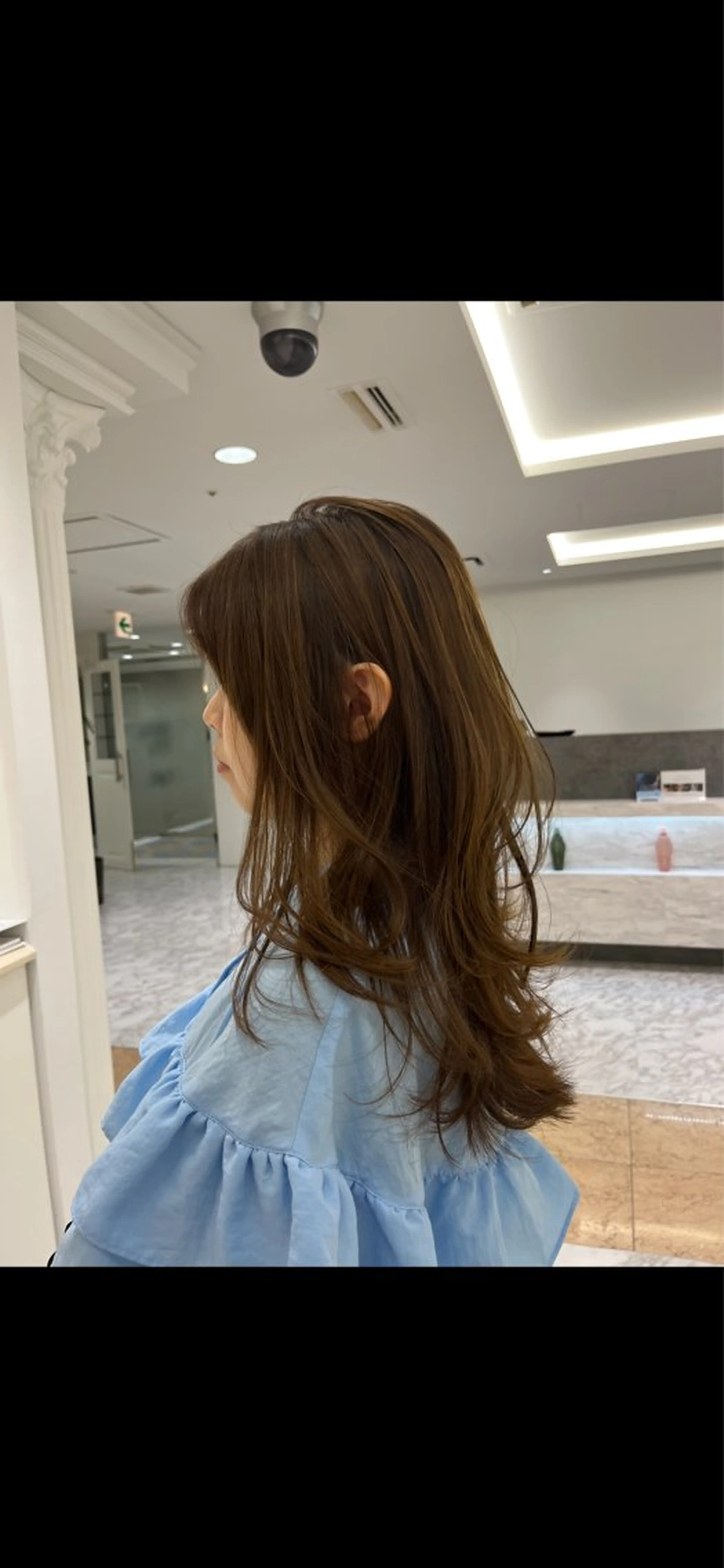 ロング くびれヘア くびれレイヤー レイヤーカット カットモデル/ 透明感ヘア/成瀬裕介のヘアスタイル