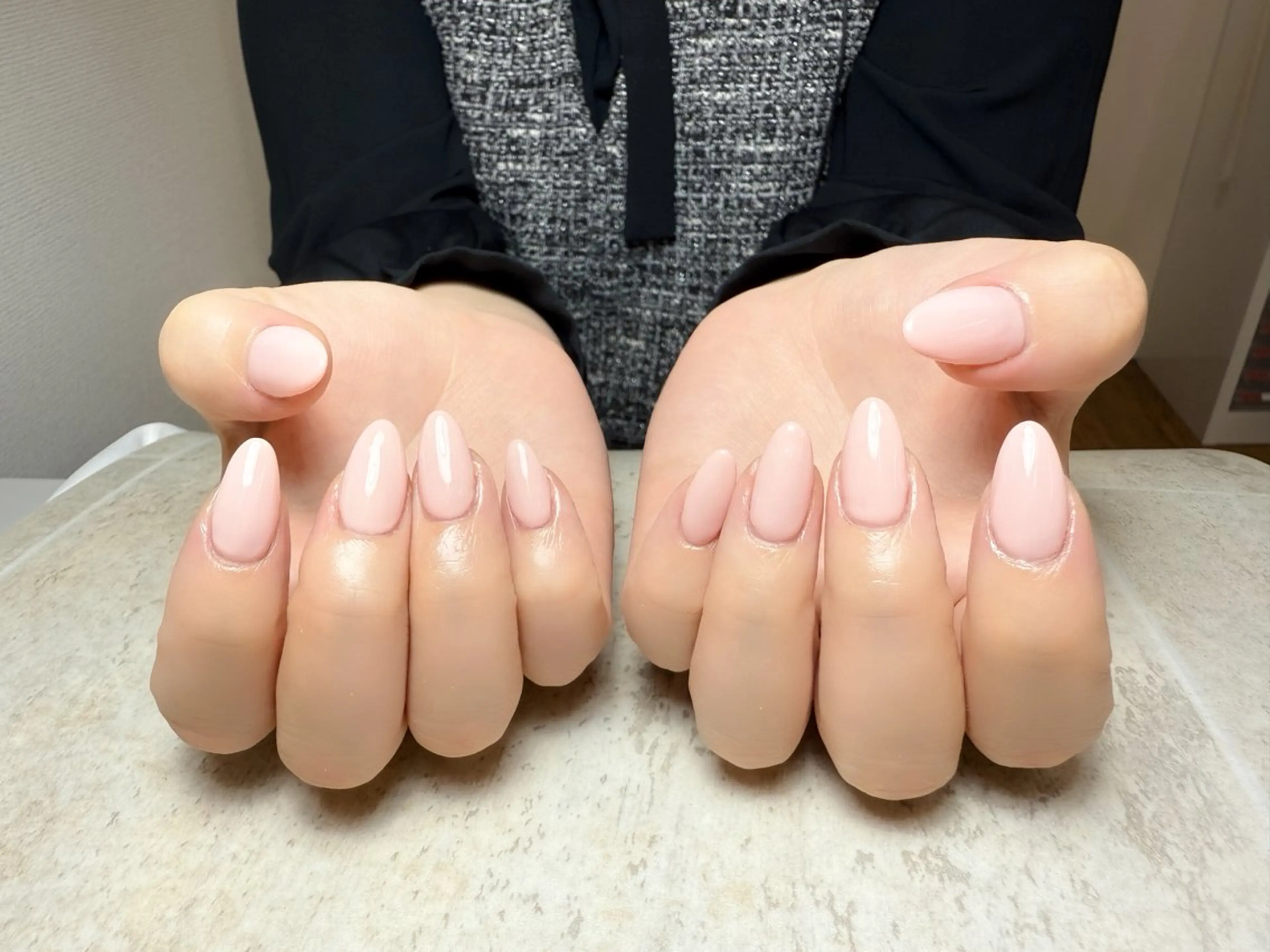 ネイル オーロラネイル ブルー チークネイル フットネイル フレンチネイル ハンドネイル ハンドケア HANA.NAILS所属・HANA.NAILS 自宅サロンのネイルデザイン