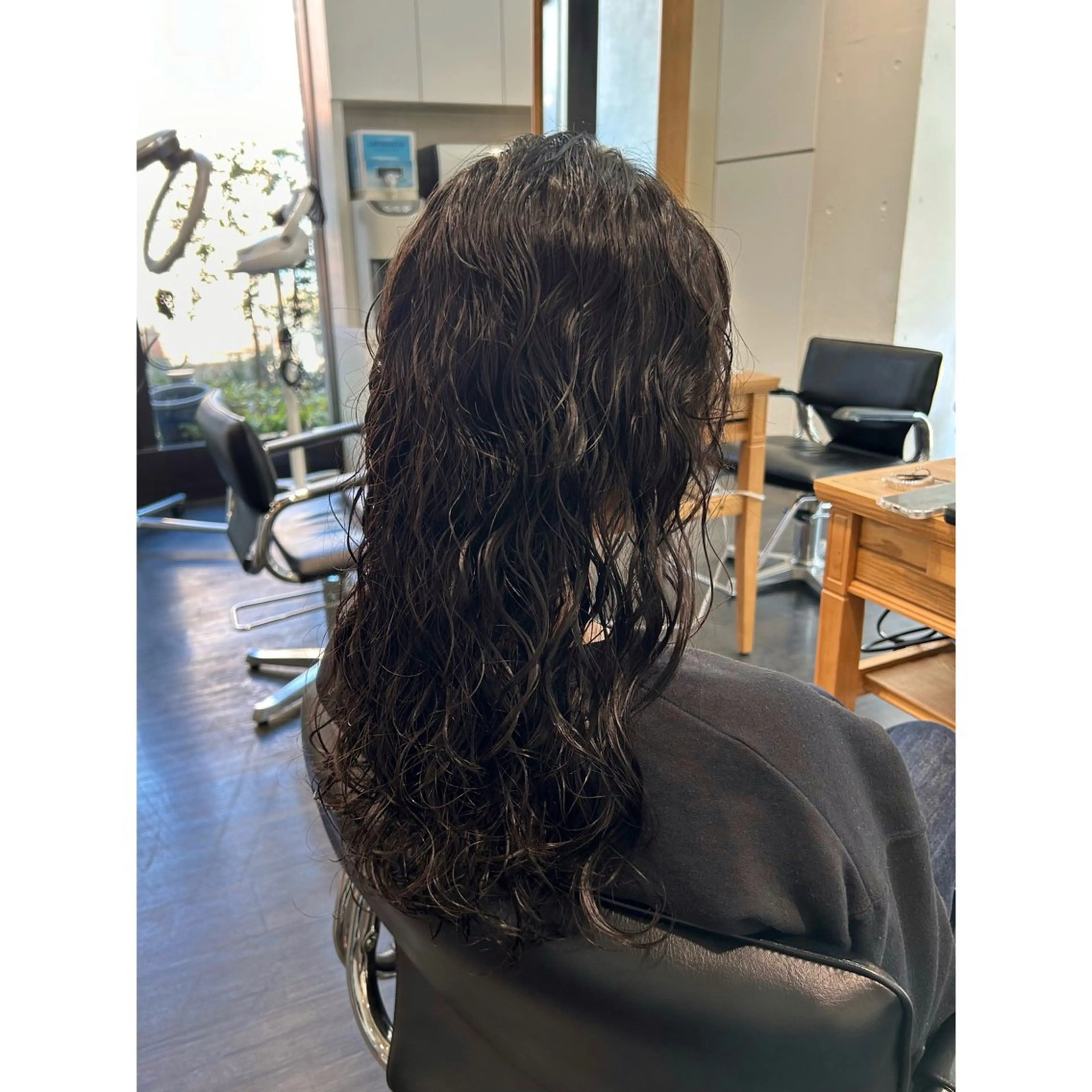 ロング パーマ ロング カット パーマ トリートメント ◎かしま◎暖色ｶﾗｰ /ﾒﾝｽﾞﾊﾟｰﾏのヘアスタイル