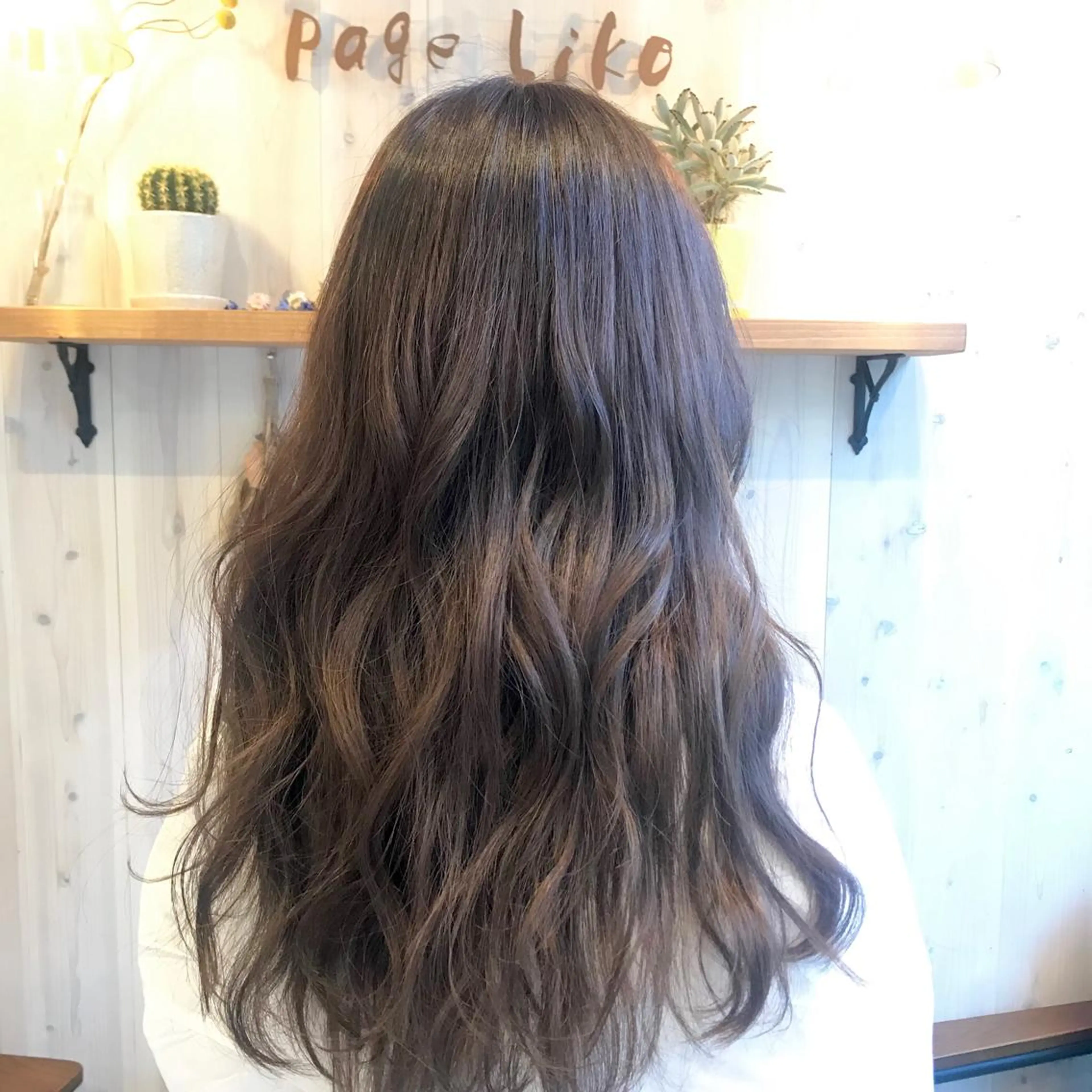 ロング カラー パーマ 透明感カラー/ 寺田千雅子のヘアスタイル