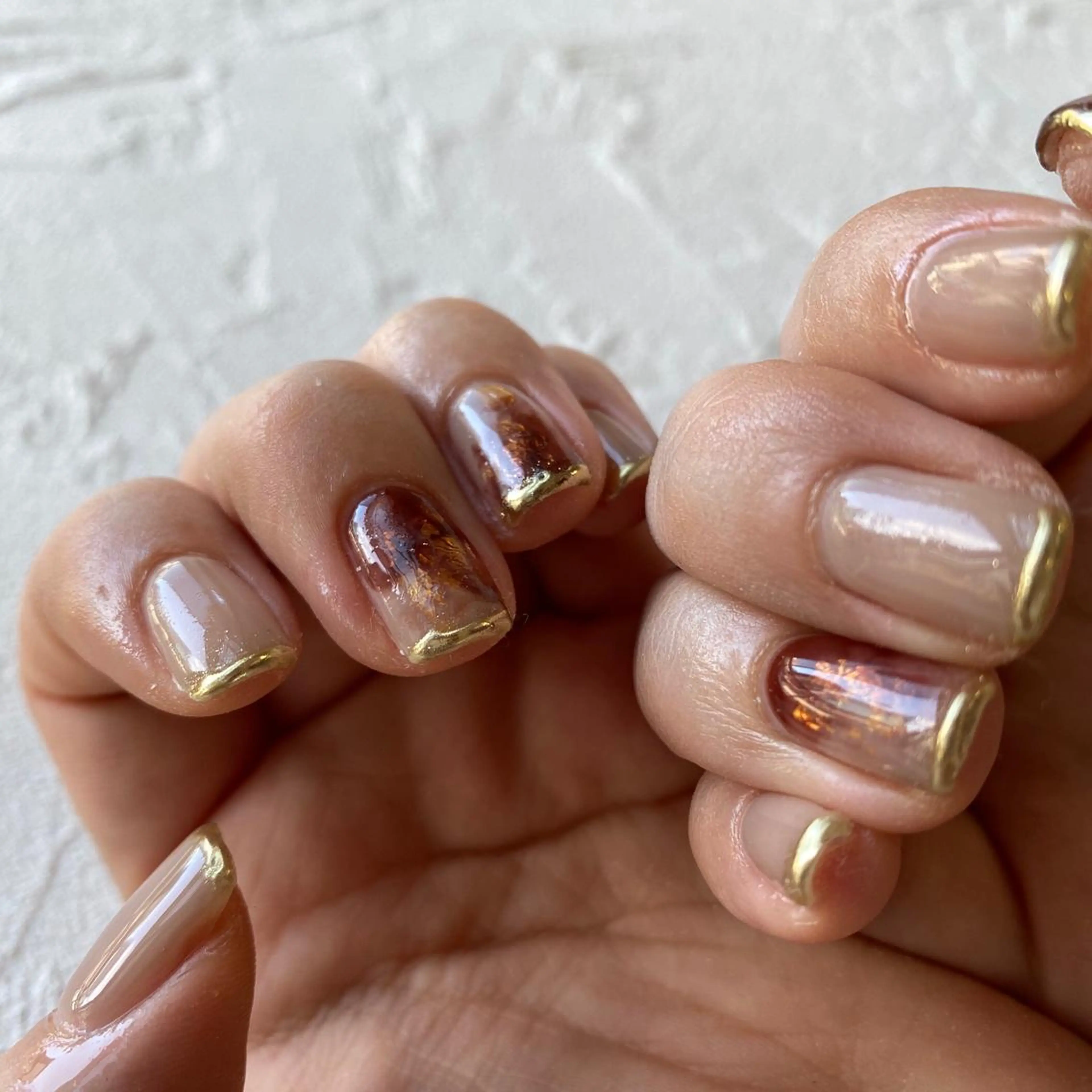 ネイル ブラウン BellFlower Rioのネイルデザイン