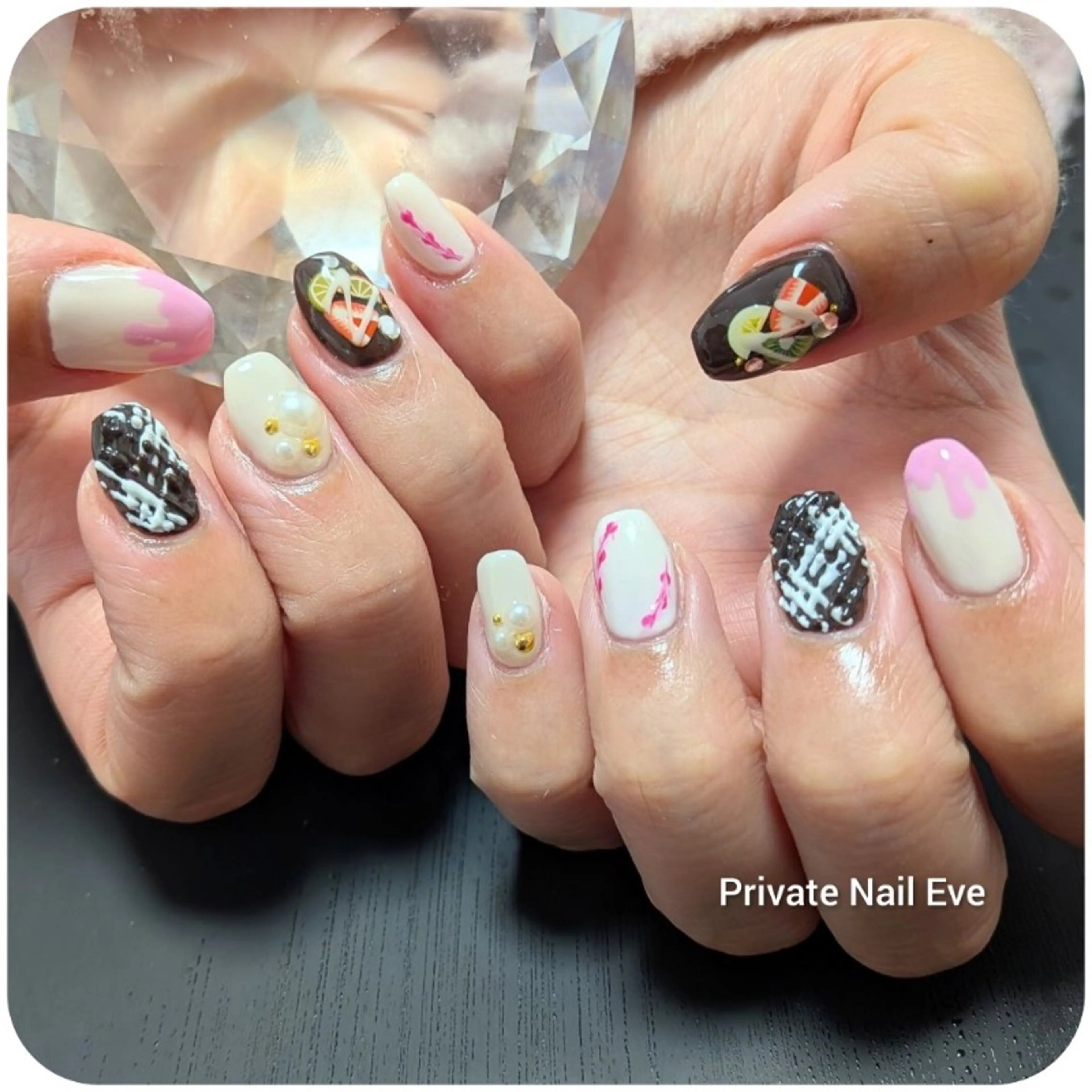 ネイル バレンタイン ハンドネイル ネイル junkoのネイルデザイン