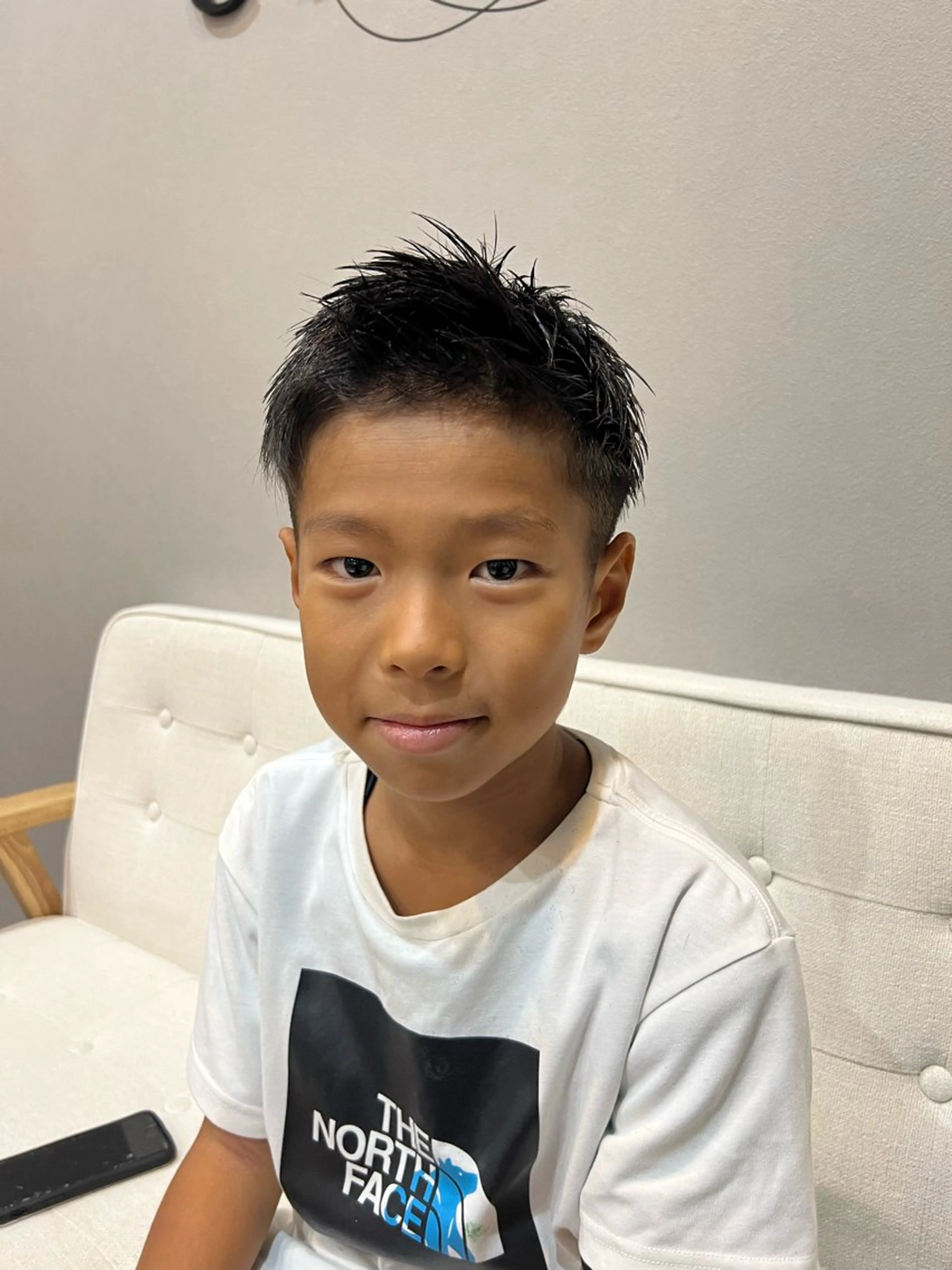 ショート メンズ キッズ SHION men's permのヘアスタイル