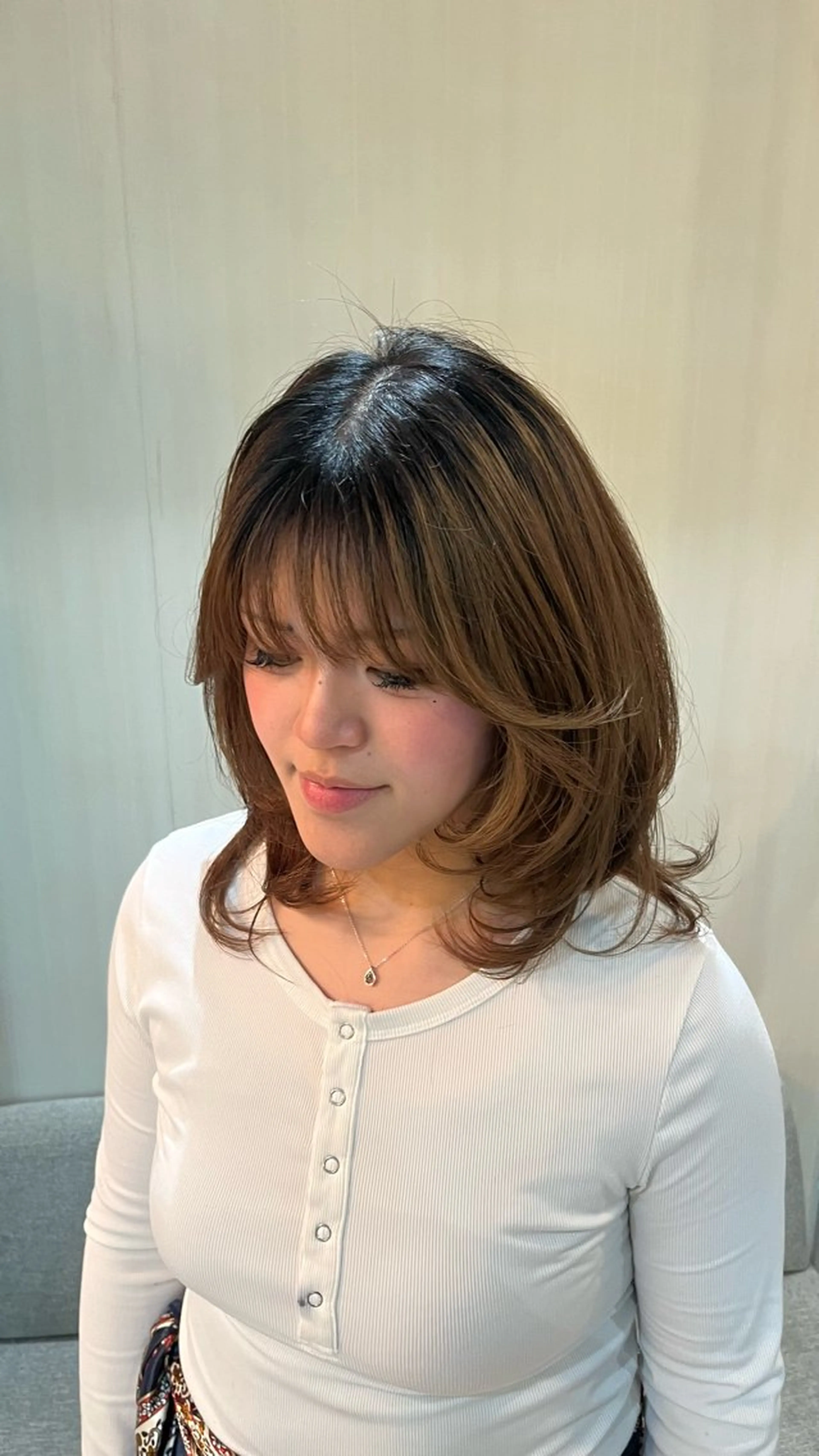 ミディアム 学生 レイヤーカット カット モデル募集中 / RIKA❤️‍🔥のヘアスタイル